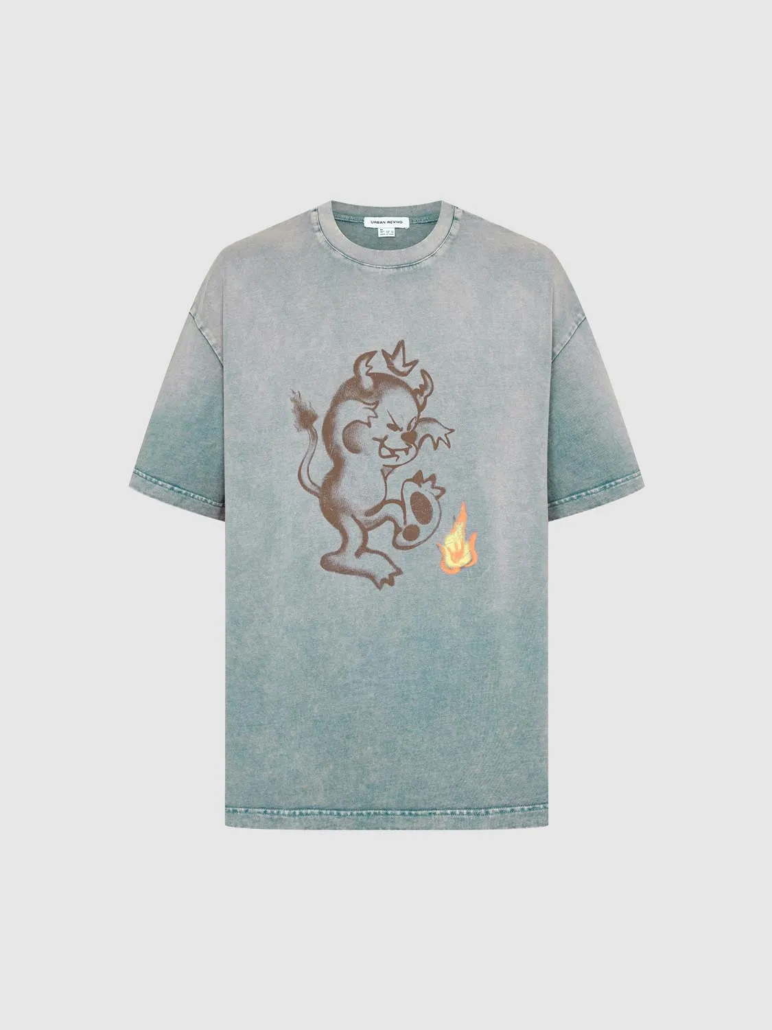 Printed Short Sleeve T-Shirts sold by Urban Revivo product image thumbnail 3