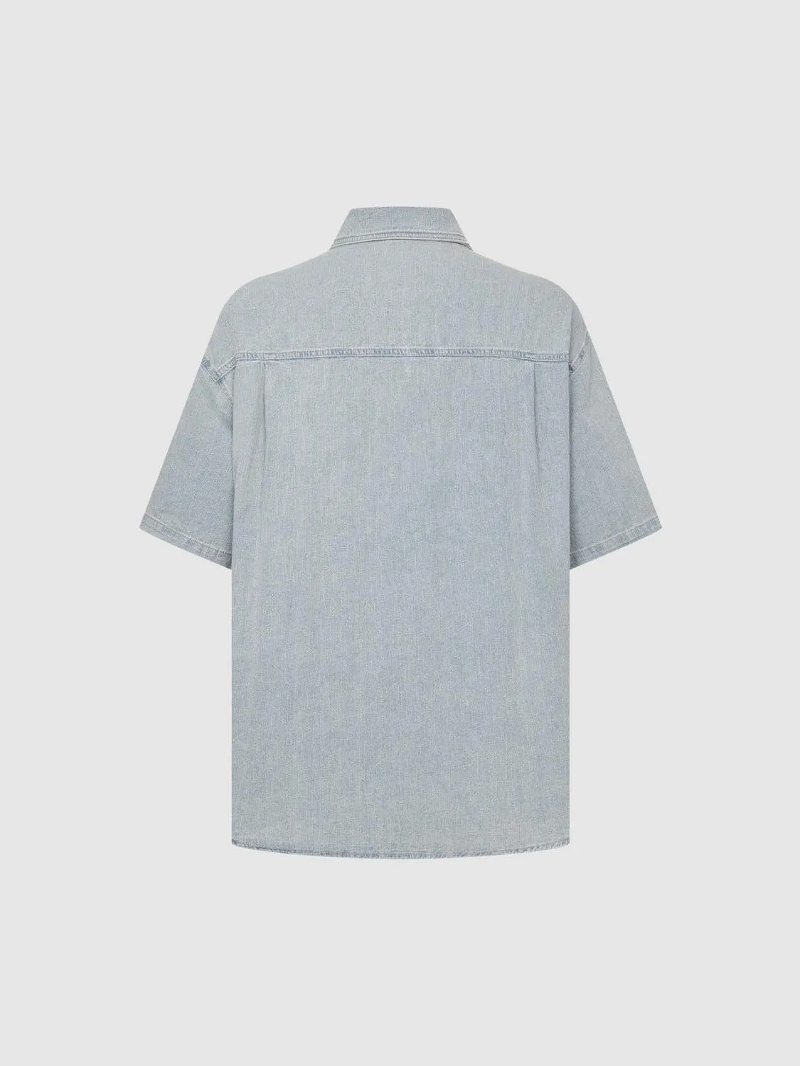 Denim Short Sleeve Shirts sold by Urban Revivo product image thumbnail 2