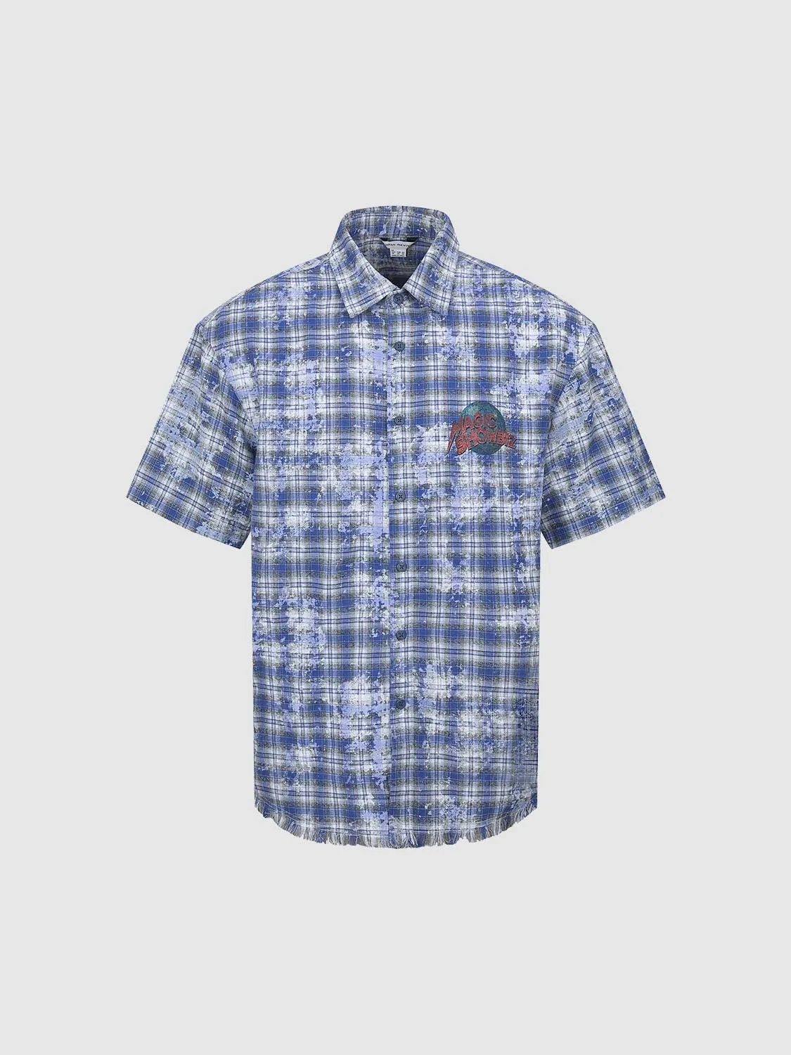 Plaid Short Sleeve Shirts sold by Urban Revivo