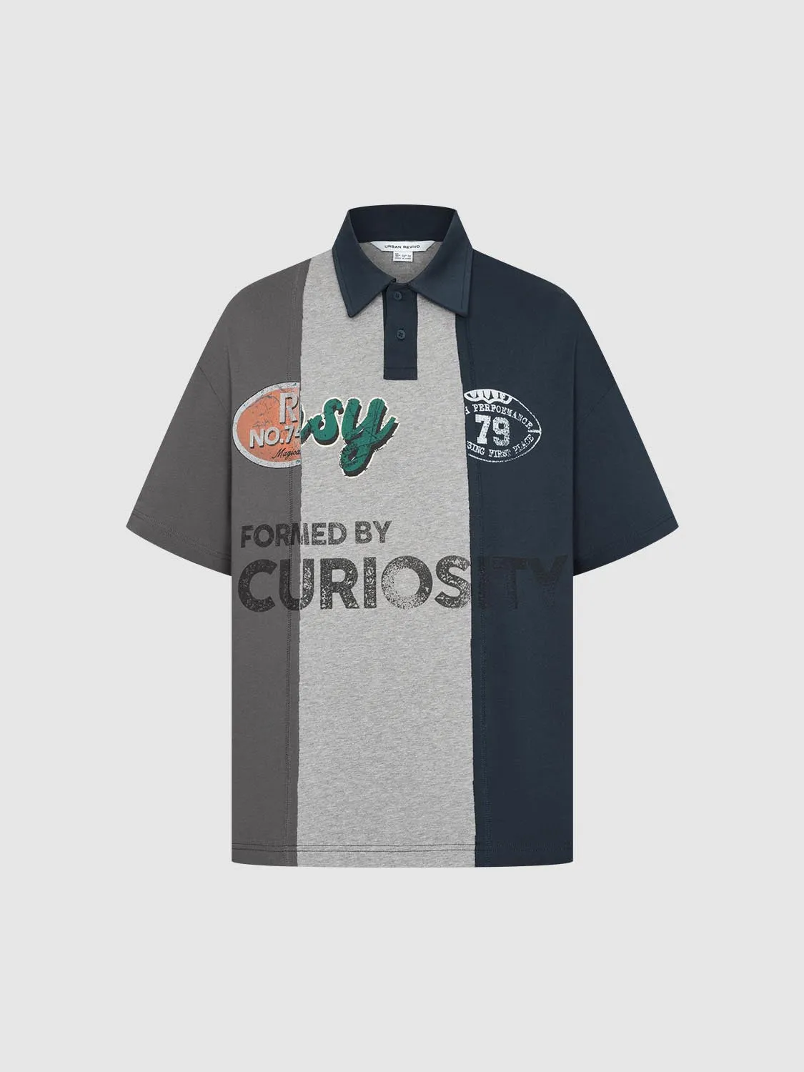 Color Blocks Polo Shirts sold by Urban Revivo product image thumbnail 3