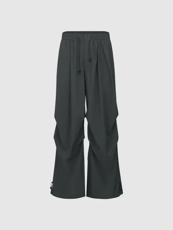 Ruched Wide-Leg Pants sold by Urban Revivo