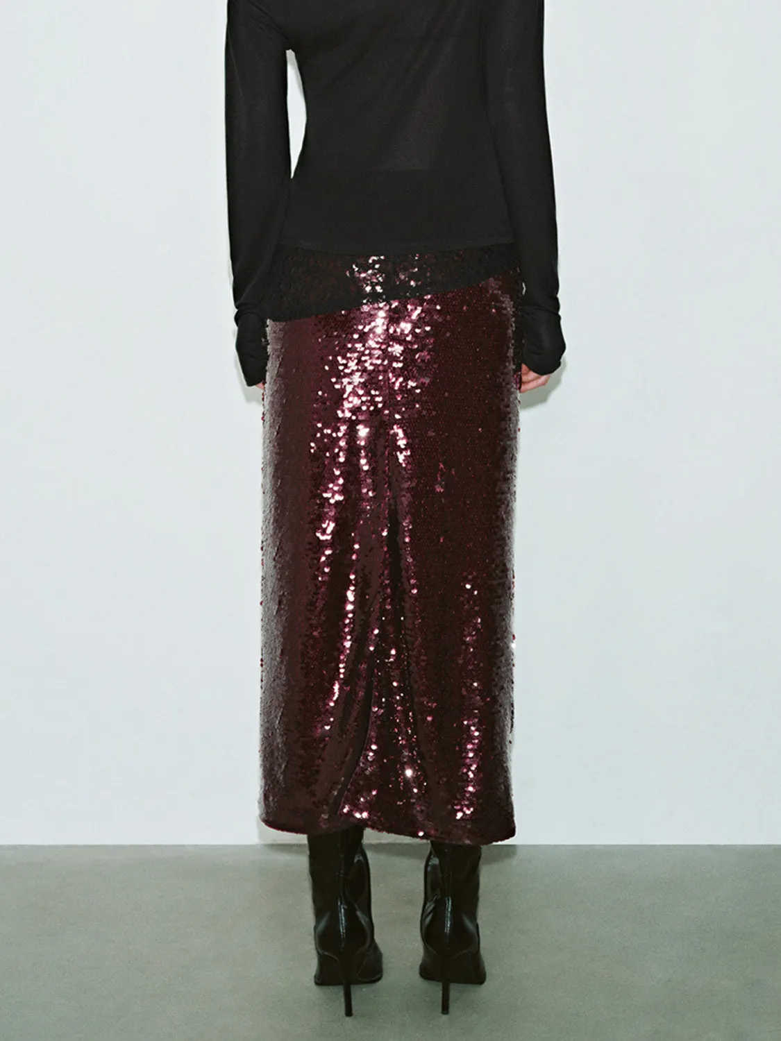 Sequin Straight Skirts sold by Urban Revivo product image thumbnail 3