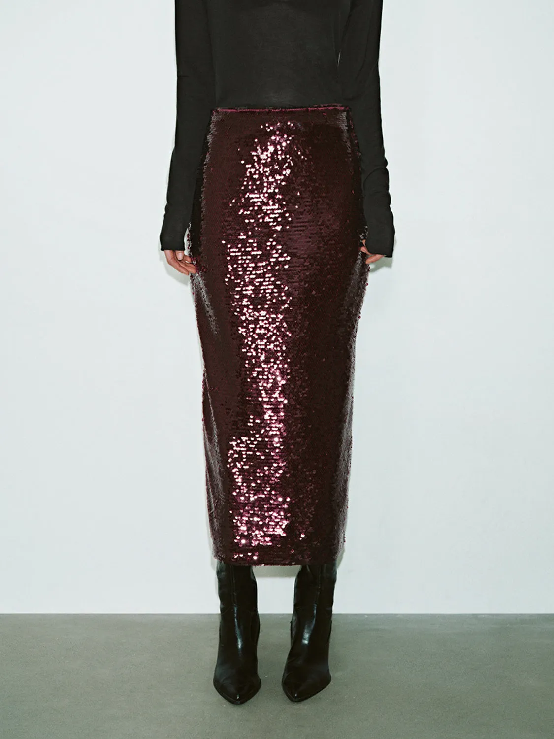 Sequin Straight Skirts sold by Urban Revivo product image thumbnail 2
