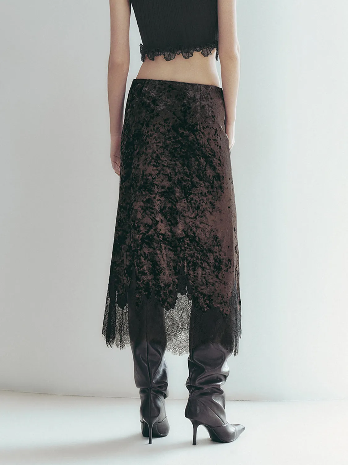 Lace Hem Straight Skirts sold by Urban Revivo product image thumbnail 3