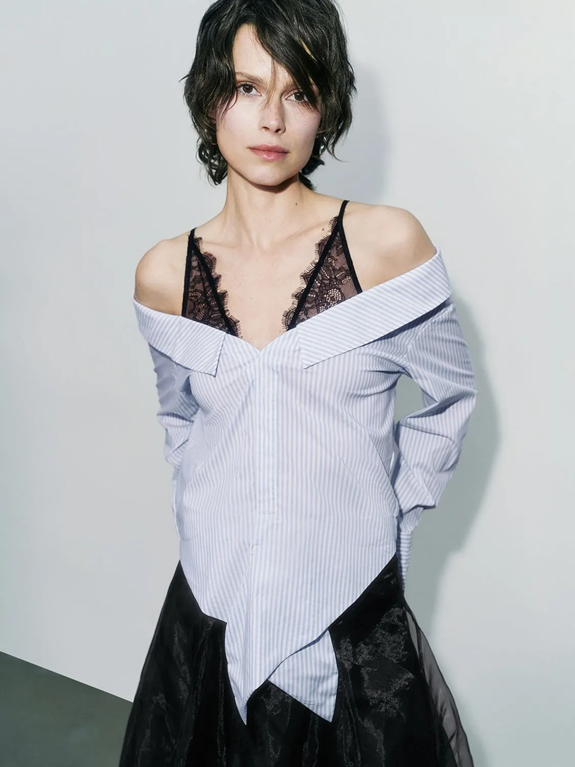 Lace Decor Overhead Shirts sold by Urban Revivo product image thumbnail 5