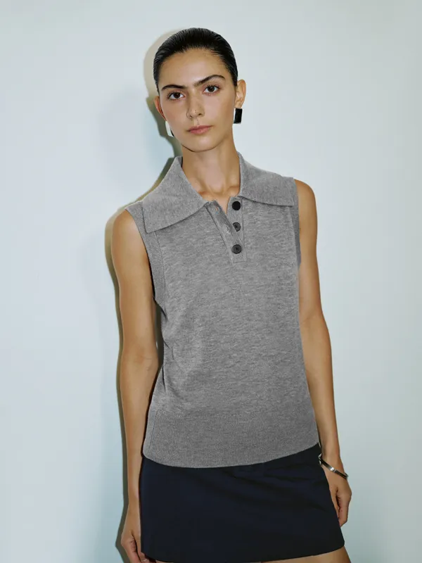 Lapel Knitted T-Shirts sold by Urban Revivo