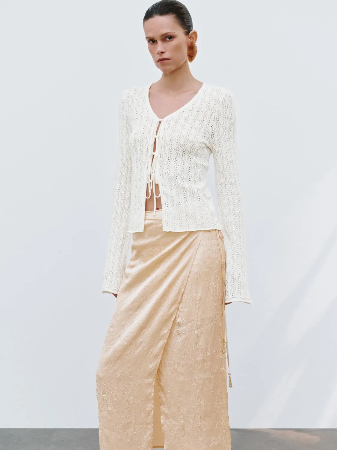 Lace Knitted Cardigans sold by Urban Revivo product image thumbnail 2