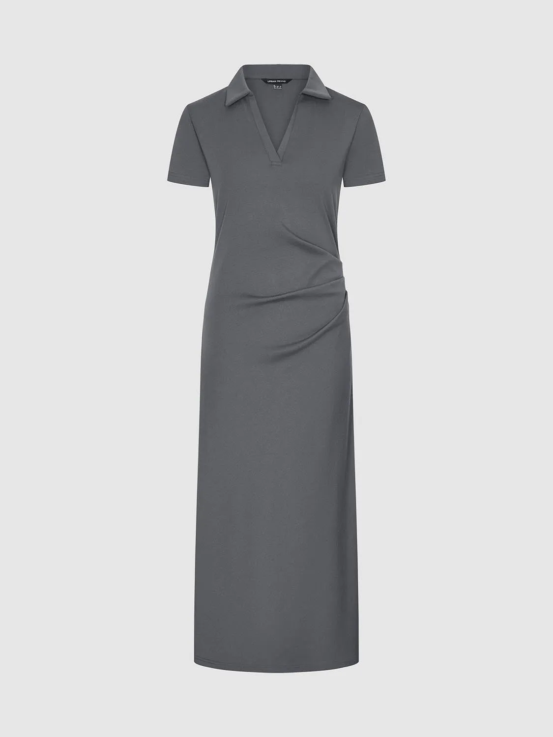 V-Neck Lapel Straight Dresses sold by Urban Revivo