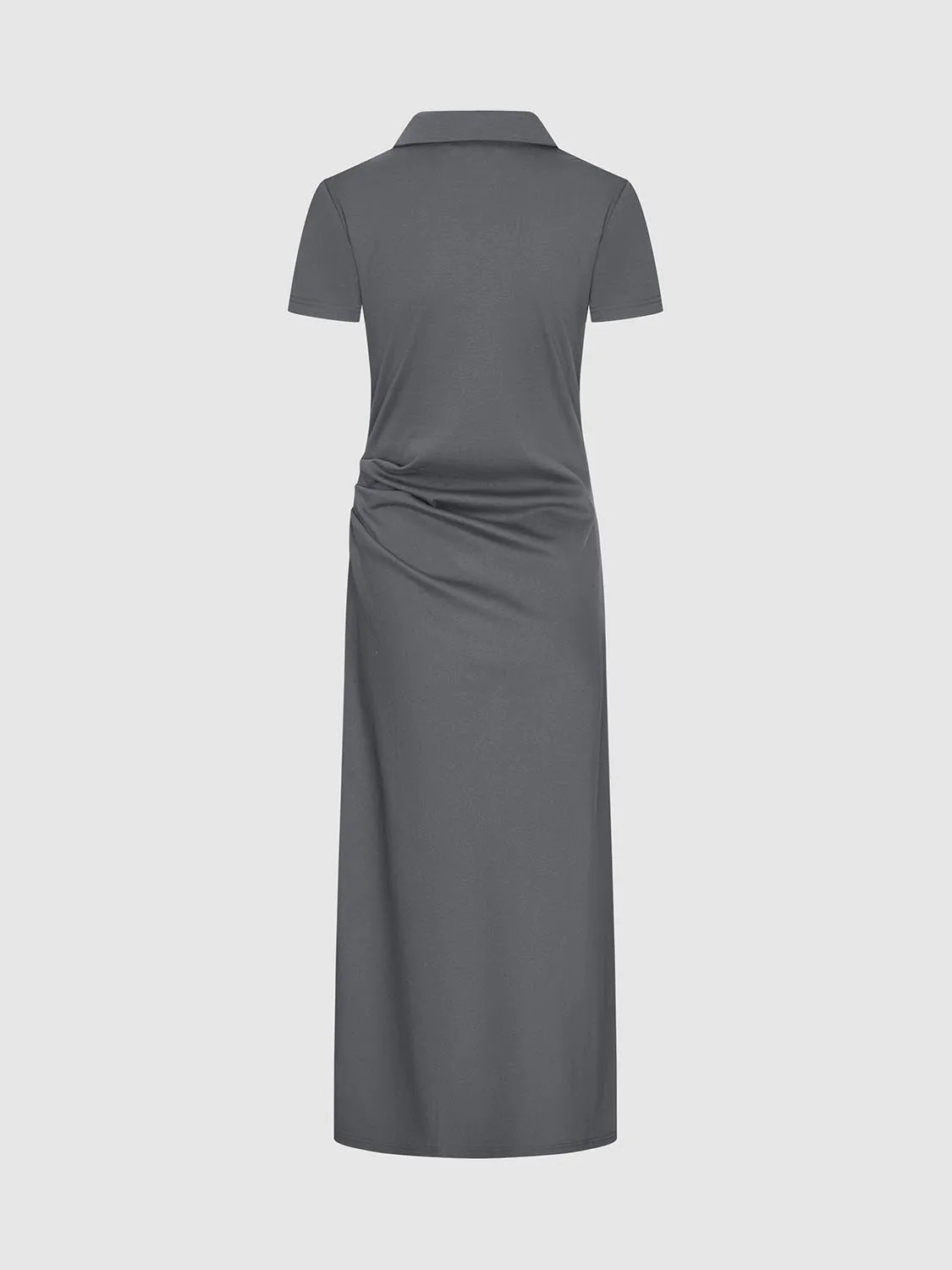 V-Neck Lapel Straight Dresses sold by Urban Revivo product image thumbnail 2