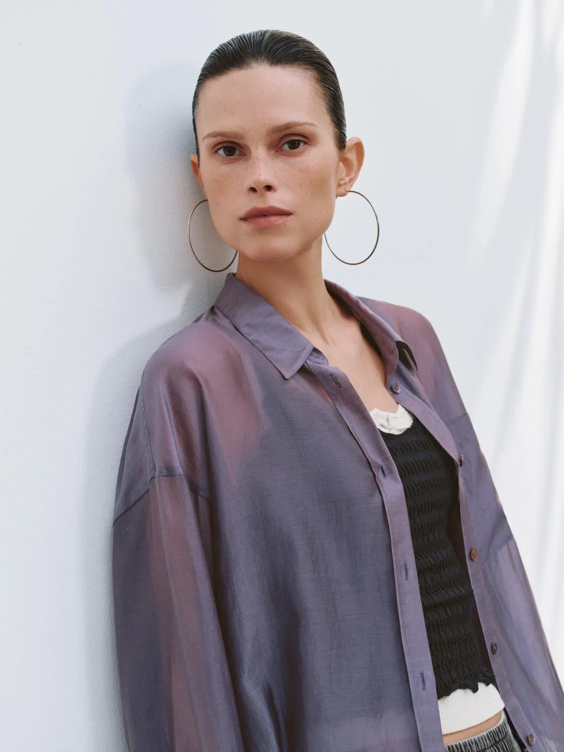 Satin Long Sleeve Shirts sold by Urban Revivo product image thumbnail 3