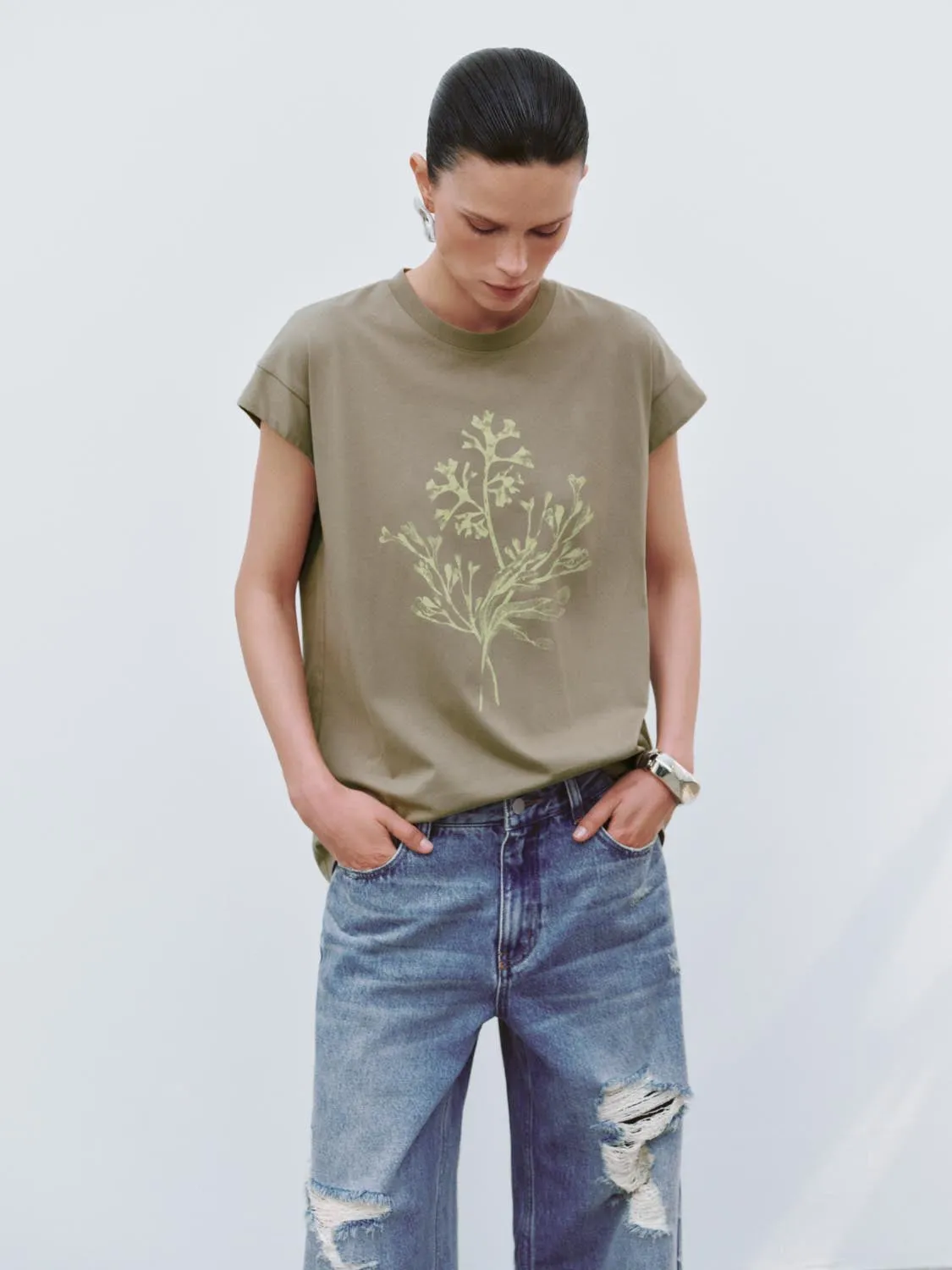 Printed Short Sleeve T-Shirts sold by Urban Revivo product image thumbnail 2