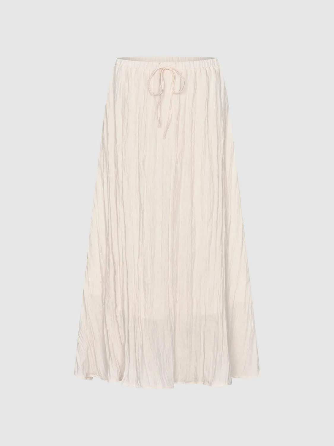 Drawstring Textured Midi Skirts sold by Urban Revivo