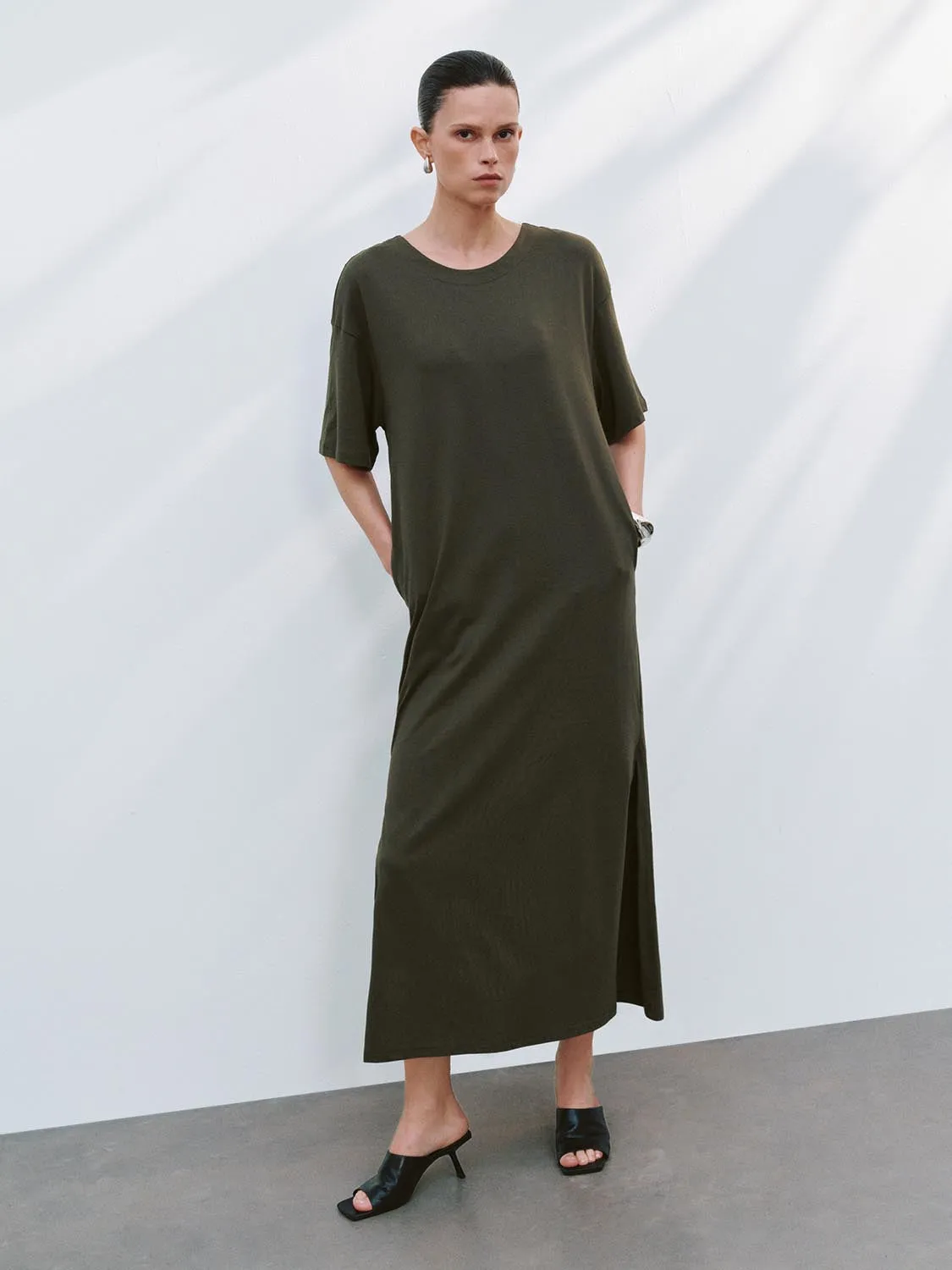Crew Neck Straight Dresses sold by Urban Revivo