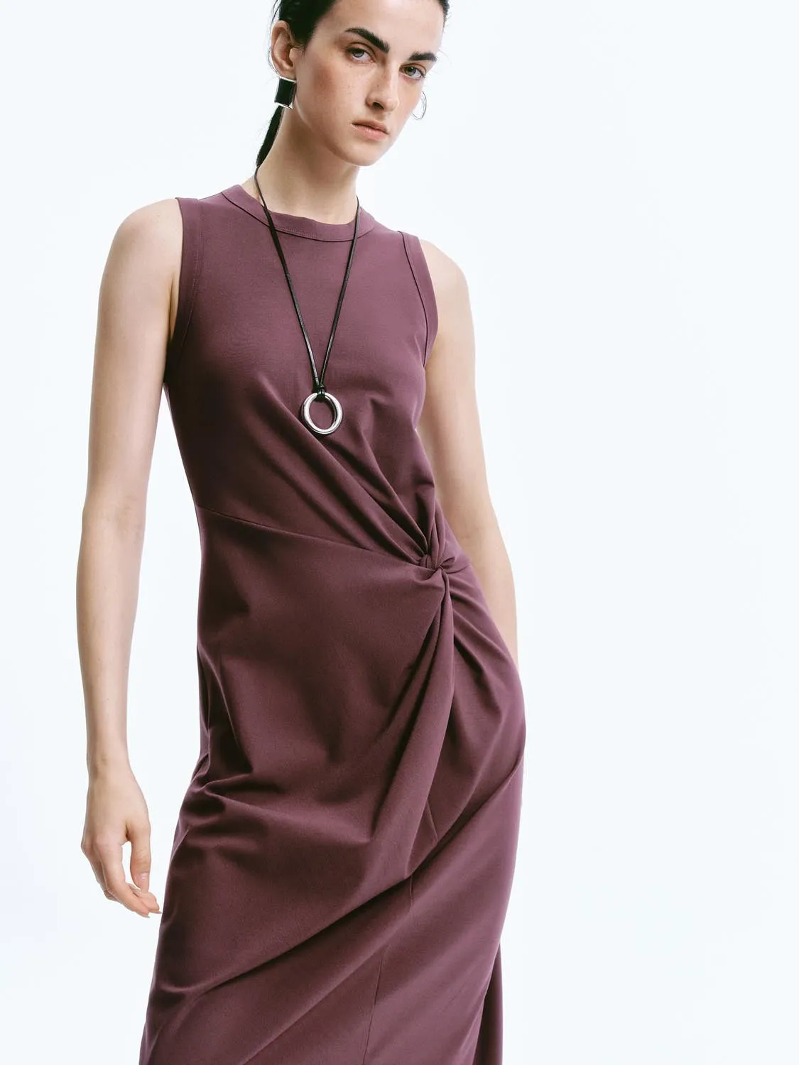 Twisted Front Sleeveless Maxi Dresses sold by Urban Revivo product image thumbnail 2