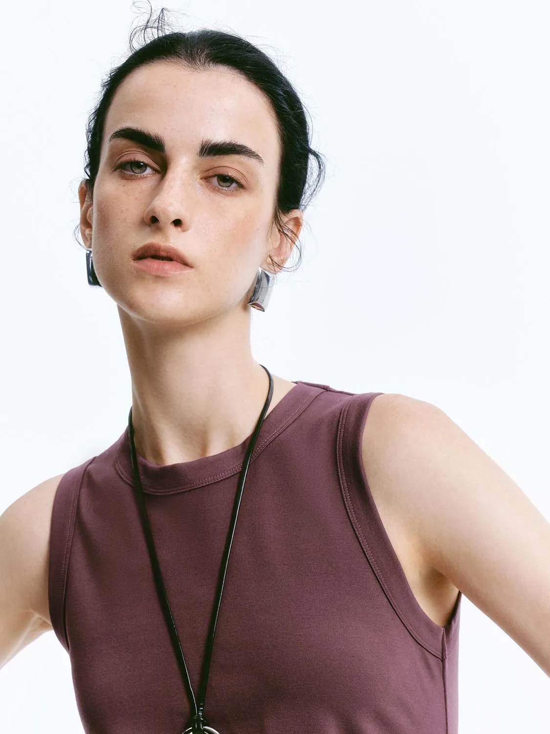 Twisted Front Sleeveless Maxi Dresses sold by Urban Revivo product image thumbnail 3