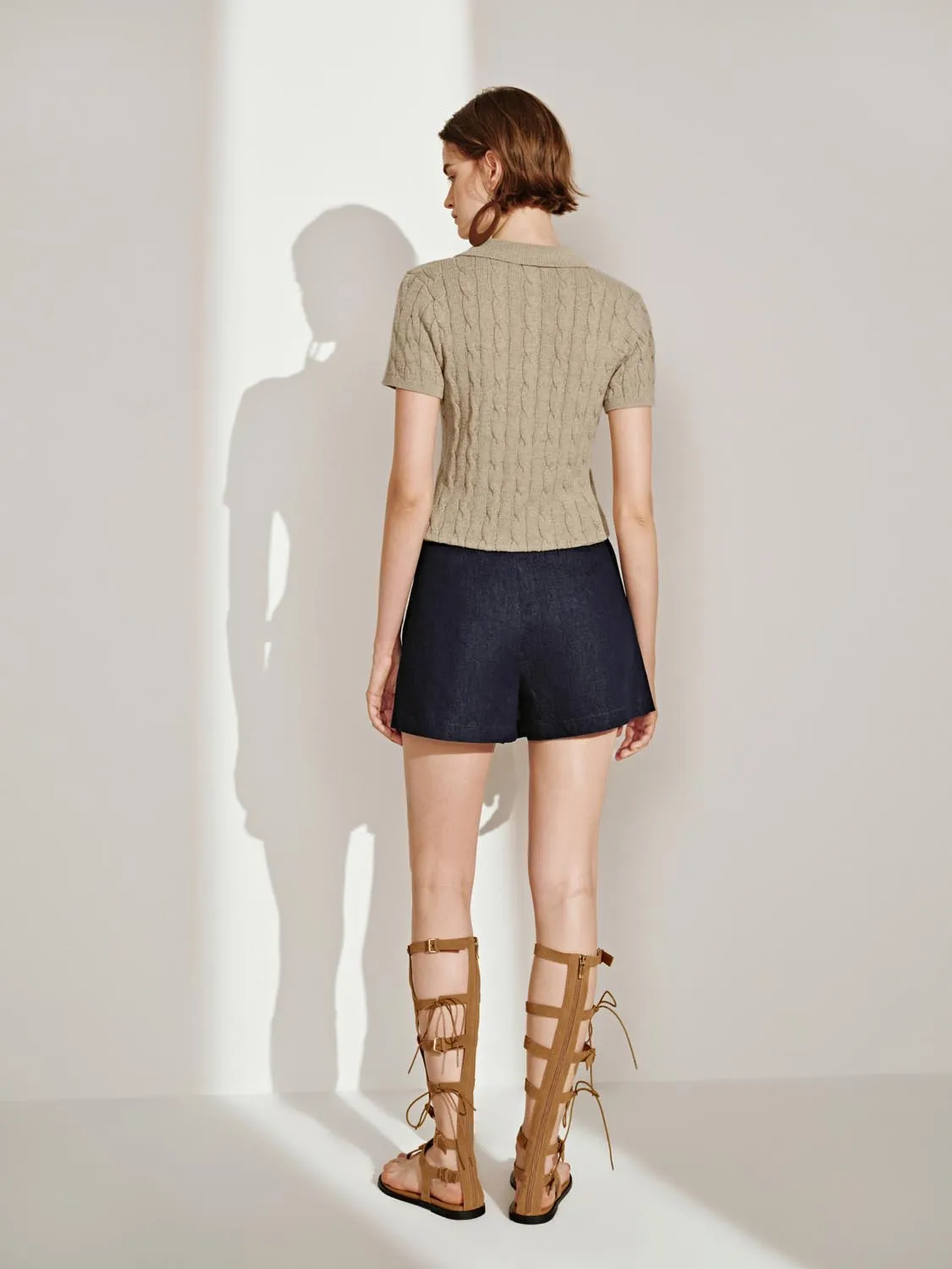 Denim Shorts sold by Urban Revivo product image thumbnail 4