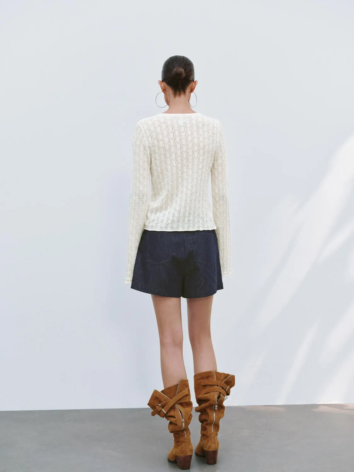 Denim Shorts sold by Urban Revivo product image thumbnail 4