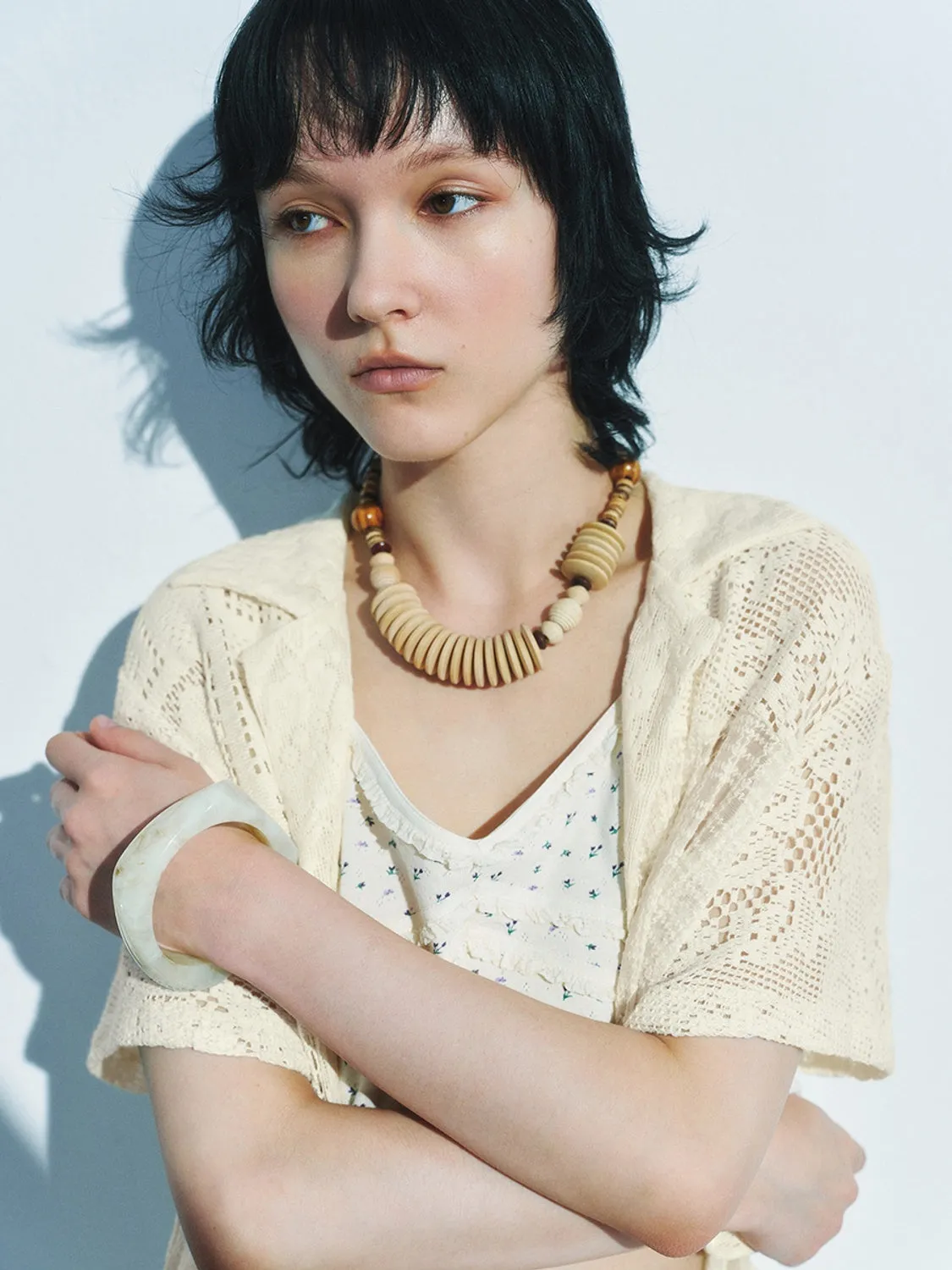 Crochet Short Sleeve Shirts sold by Urban Revivo product image thumbnail 3