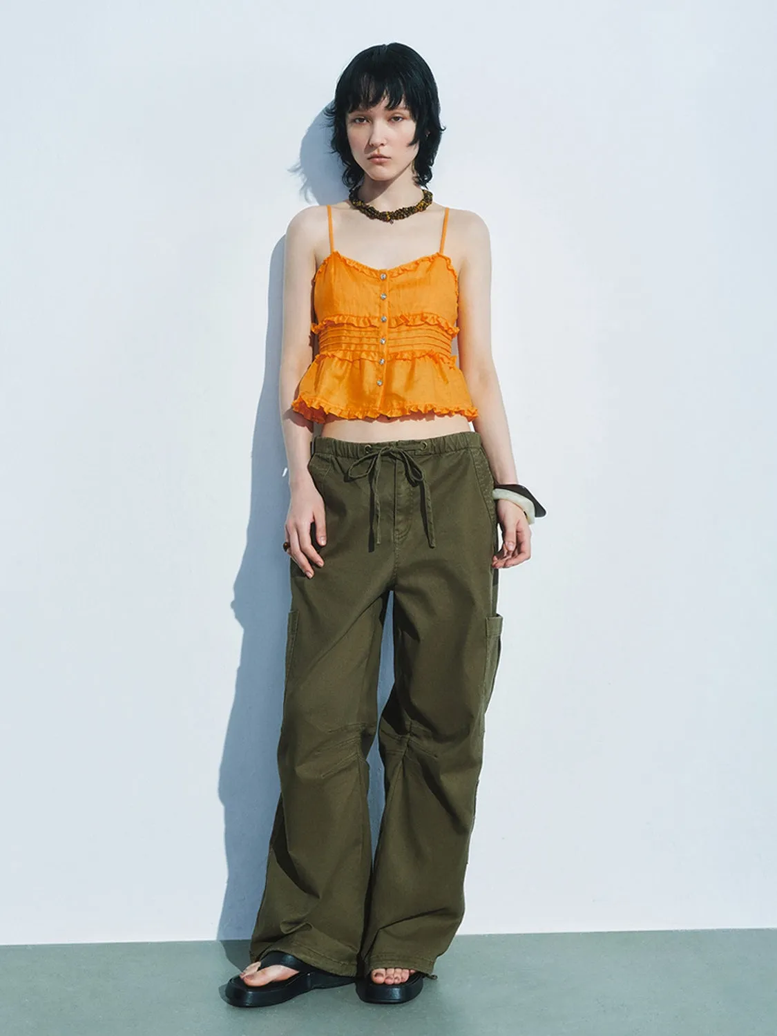 Button Up Cami Tops sold by Urban Revivo product image thumbnail 4