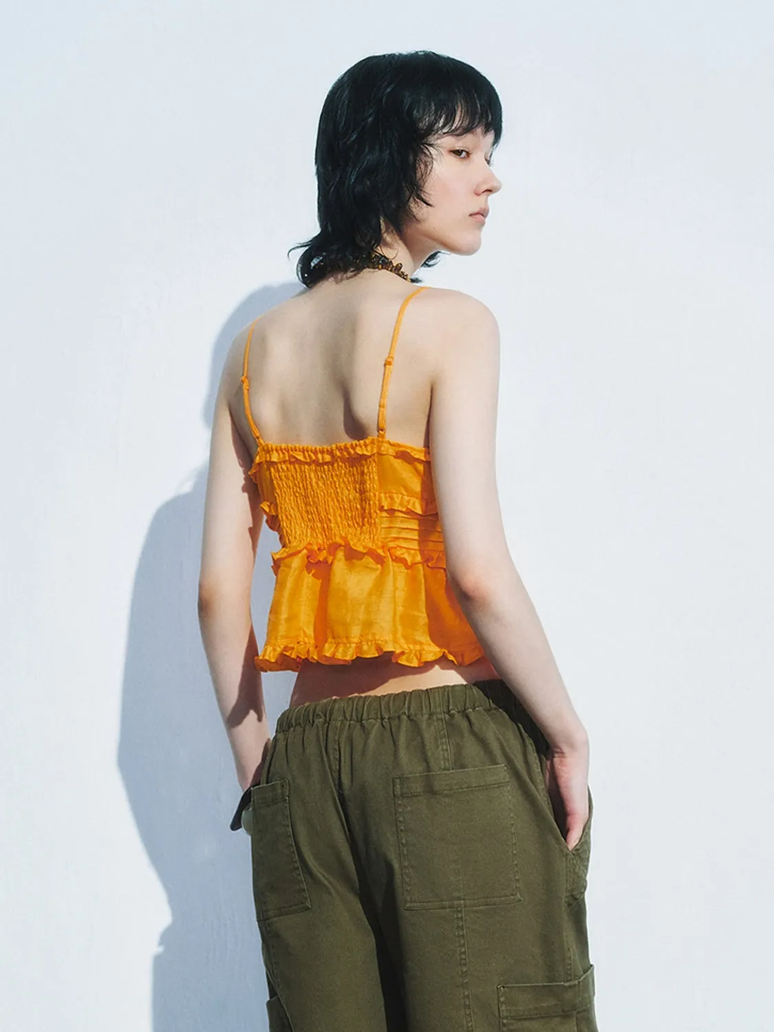 Button Up Cami Tops sold by Urban Revivo product image thumbnail 2