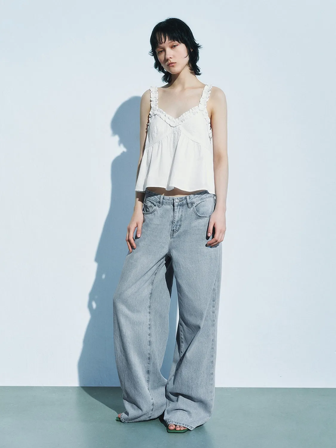 Lace Ruffle Tops sold by Urban Revivo product image thumbnail 4