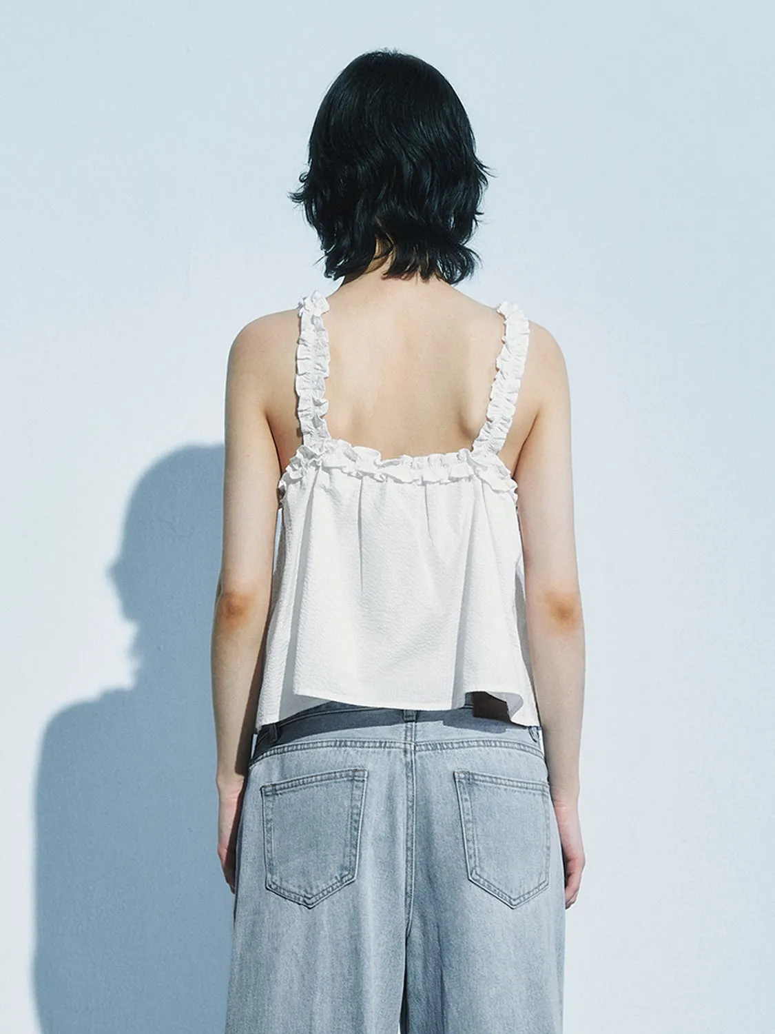 Lace Ruffle Tops sold by Urban Revivo product image thumbnail 2