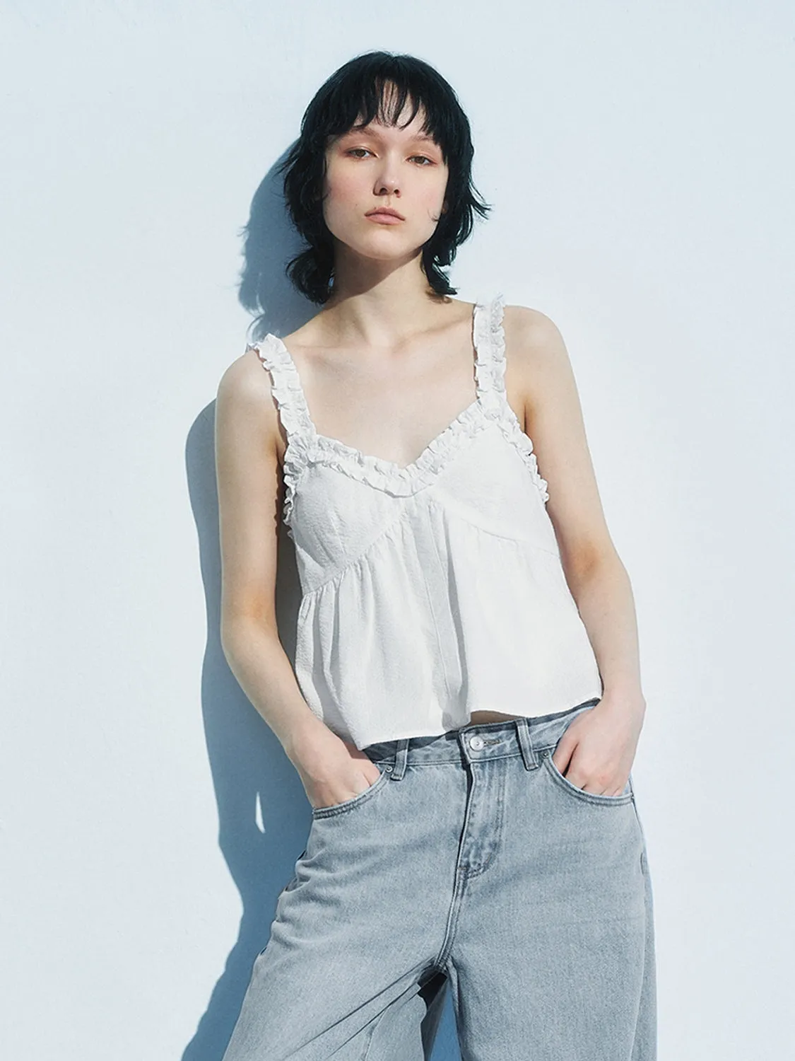 Lace Ruffle Tops sold by Urban Revivo product image thumbnail 5