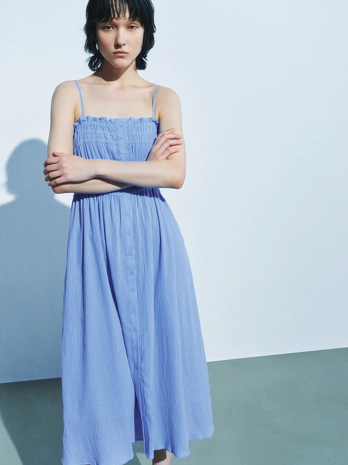 Shirred Maxi Dresses sold by Urban Revivo product image thumbnail 5