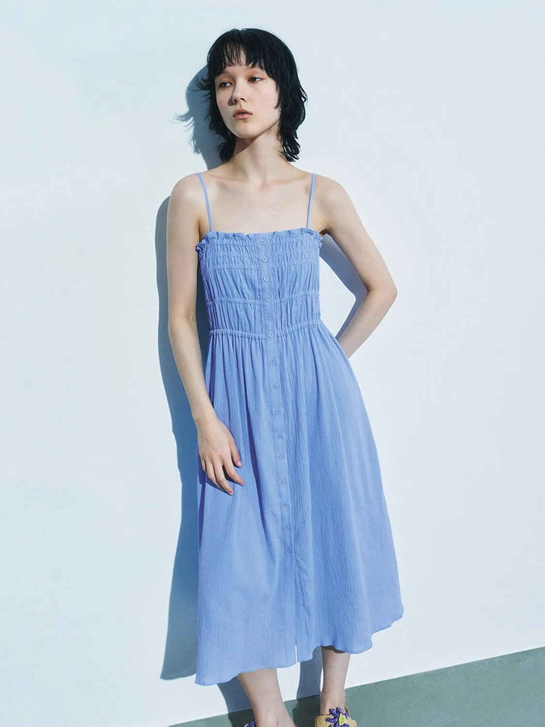 Shirred Maxi Dresses sold by Urban Revivo product image thumbnail 4