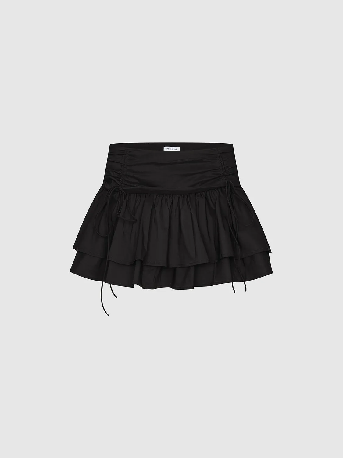 Raw Edge Tiered Mini Skirts sold by Urban Revivo