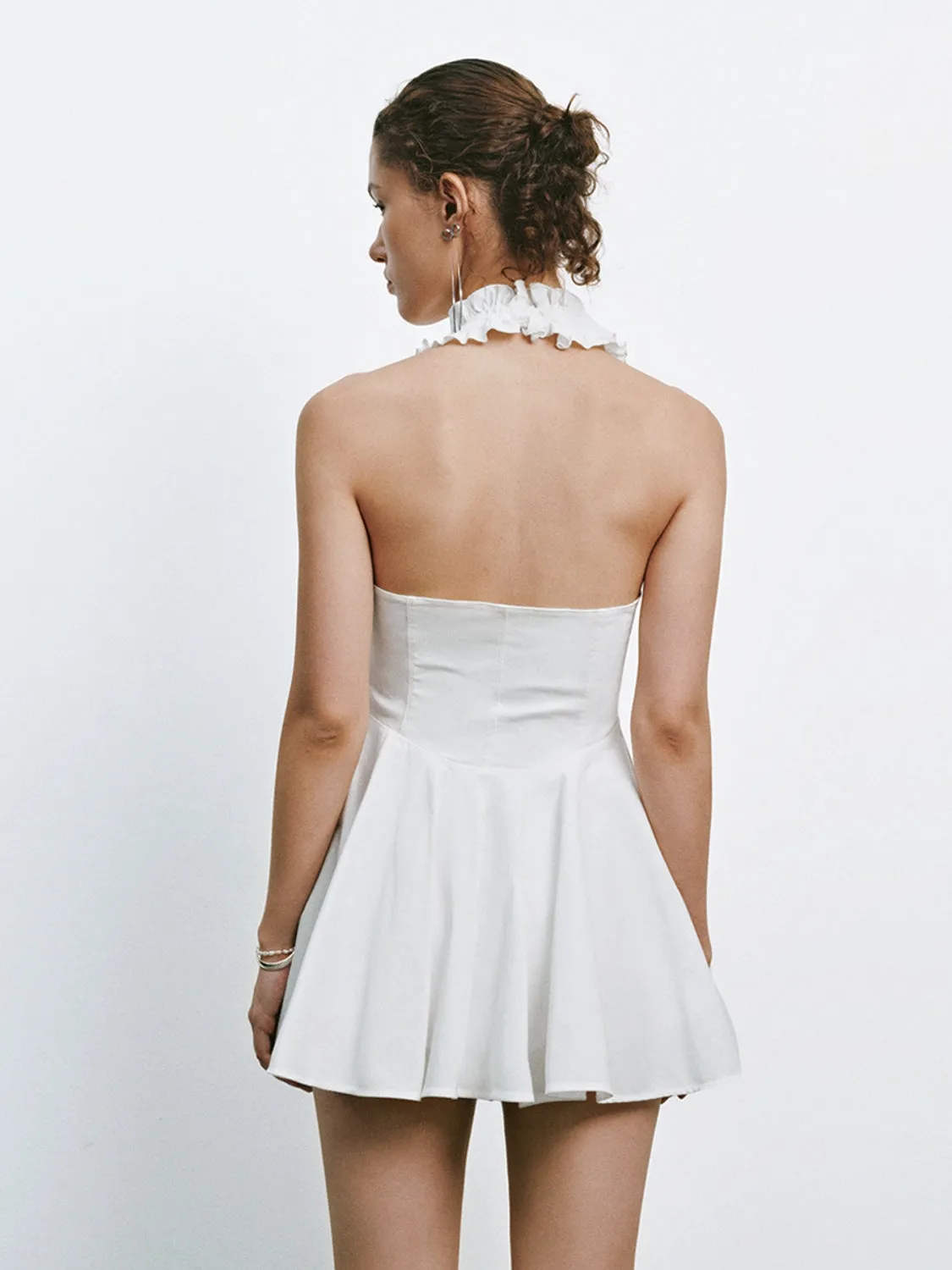 Ruffle Halter Mini Dresses sold by Urban Revivo product image thumbnail 2