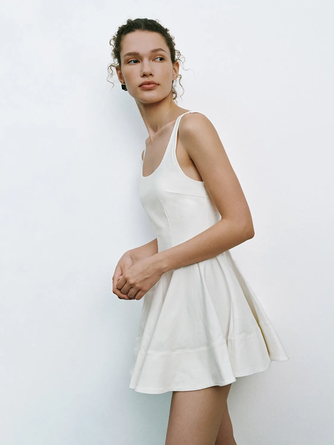 Flared Tank Top Mini Dresses sold by Urban Revivo product image thumbnail 4