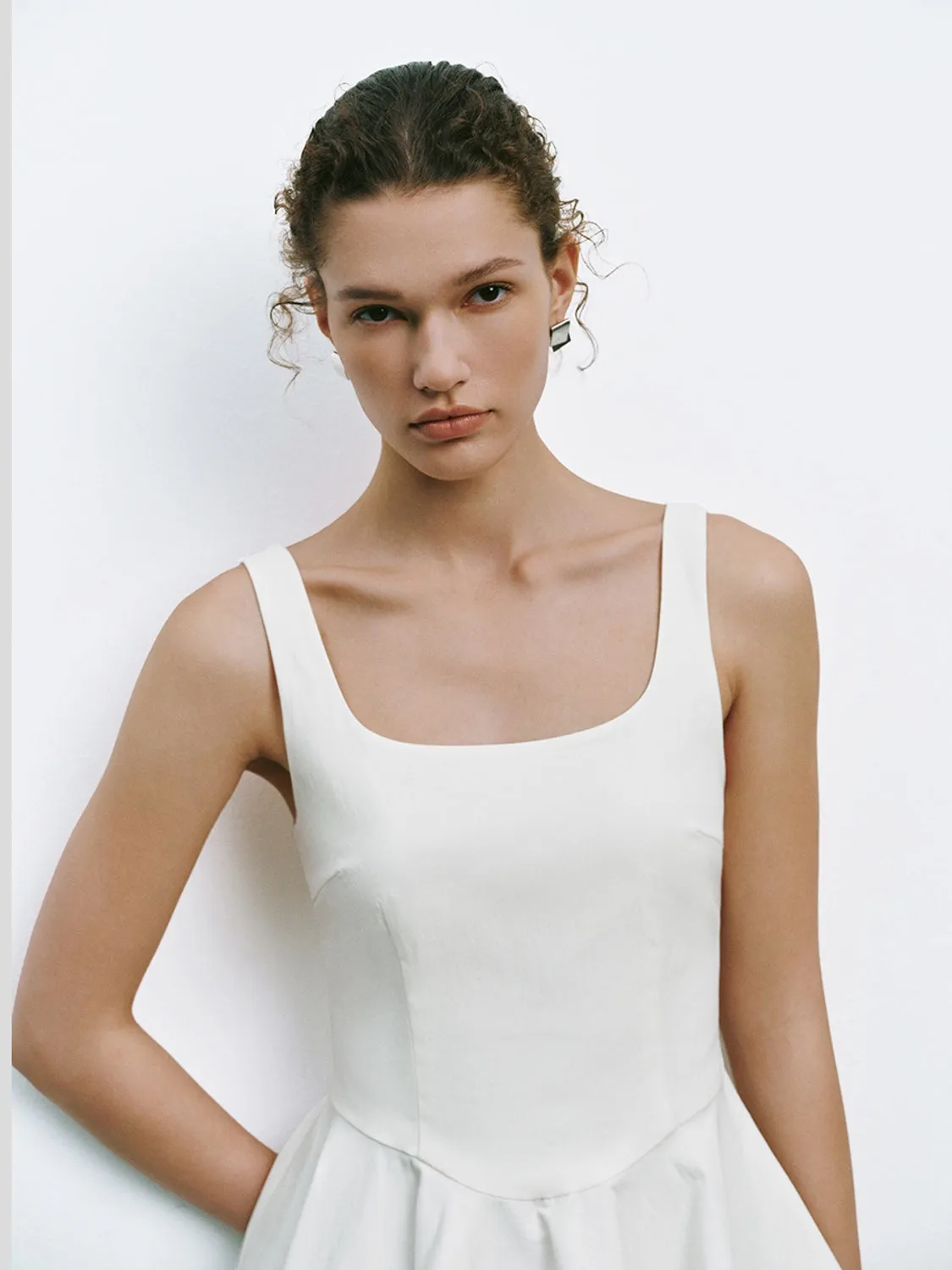 Flared Tank Top Mini Dresses sold by Urban Revivo product image thumbnail 3