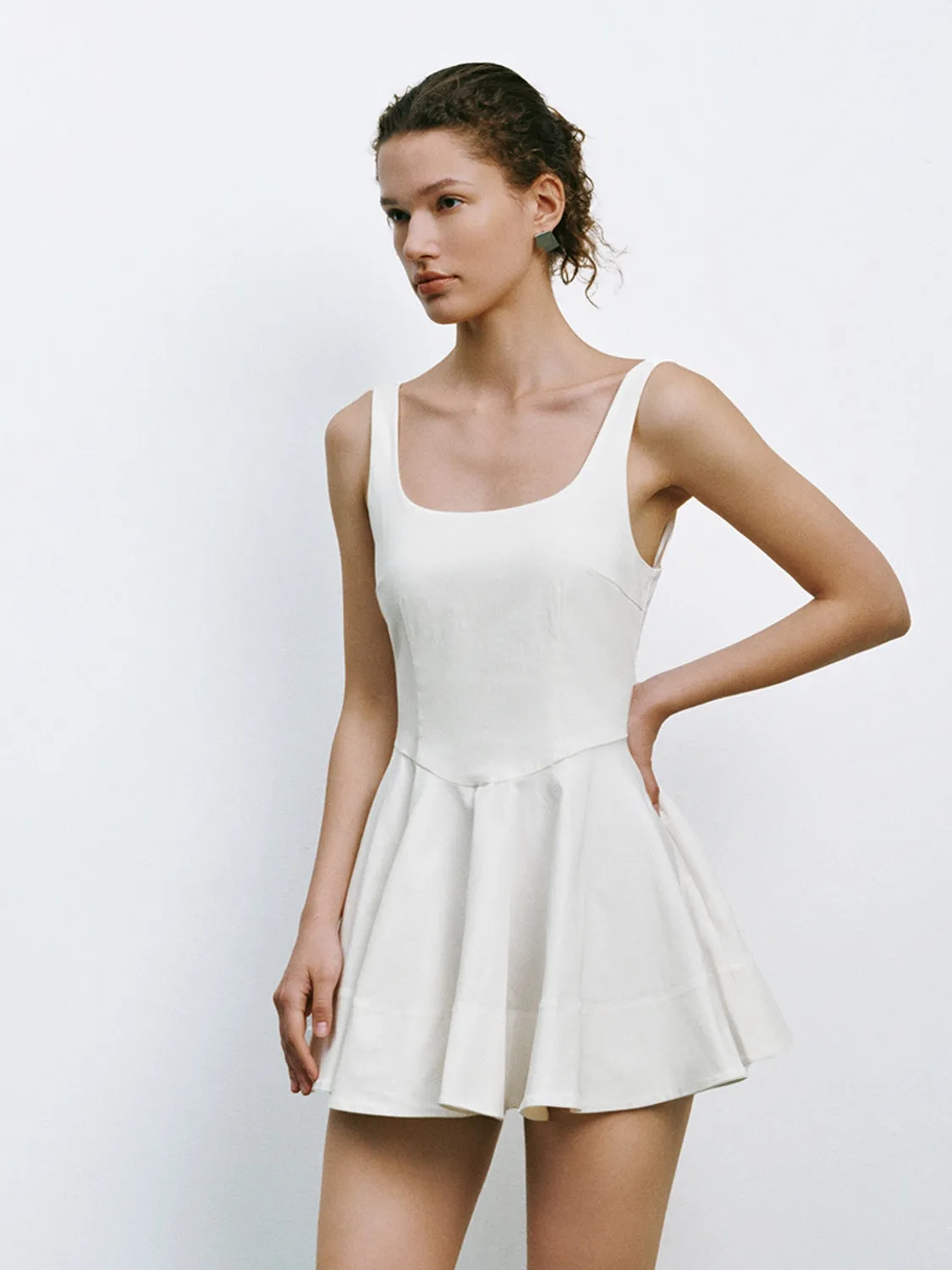 Flared Tank Top Mini Dresses sold by Urban Revivo product image thumbnail 5