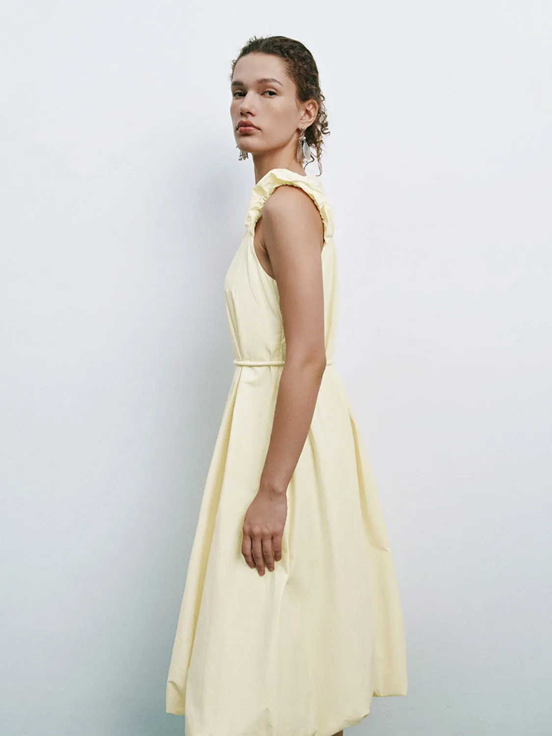 Wide Strap Ruffle Maxi Dresses sold by Urban Revivo product image thumbnail 5