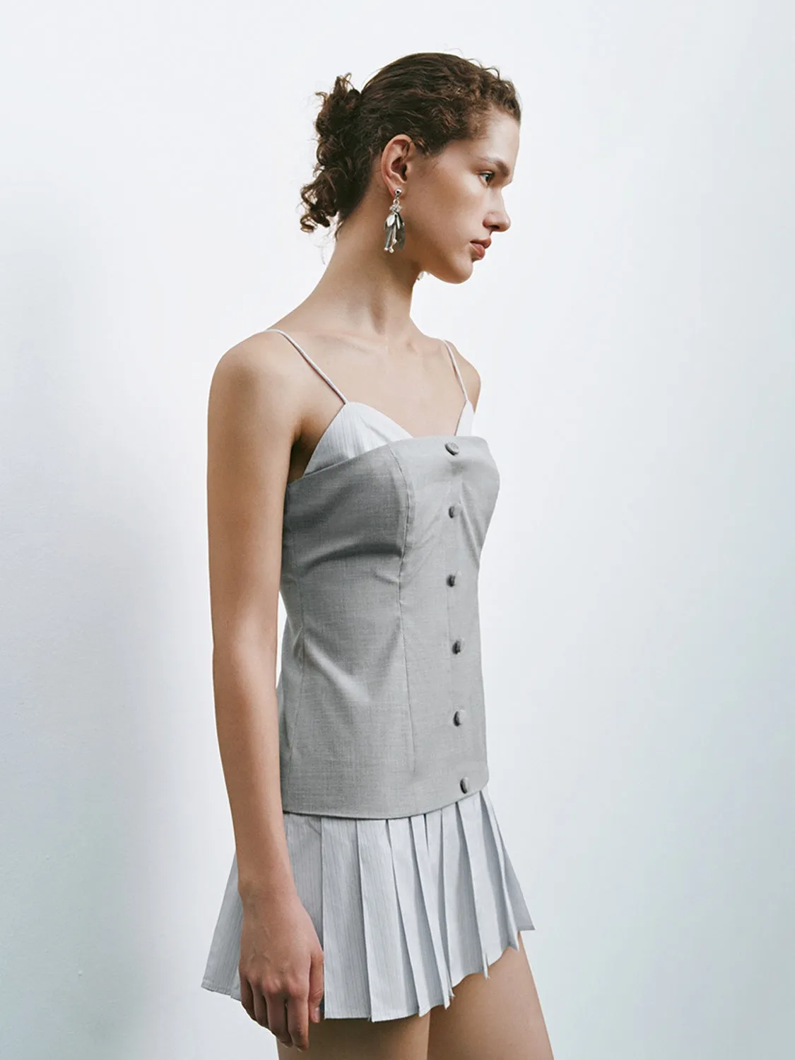 Striped Pleated Mini Dresses sold by Urban Revivo product image thumbnail 5