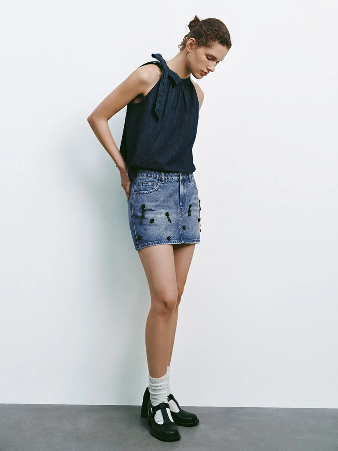 Denim Mini Skirts sold by Urban Revivo product image thumbnail 5
