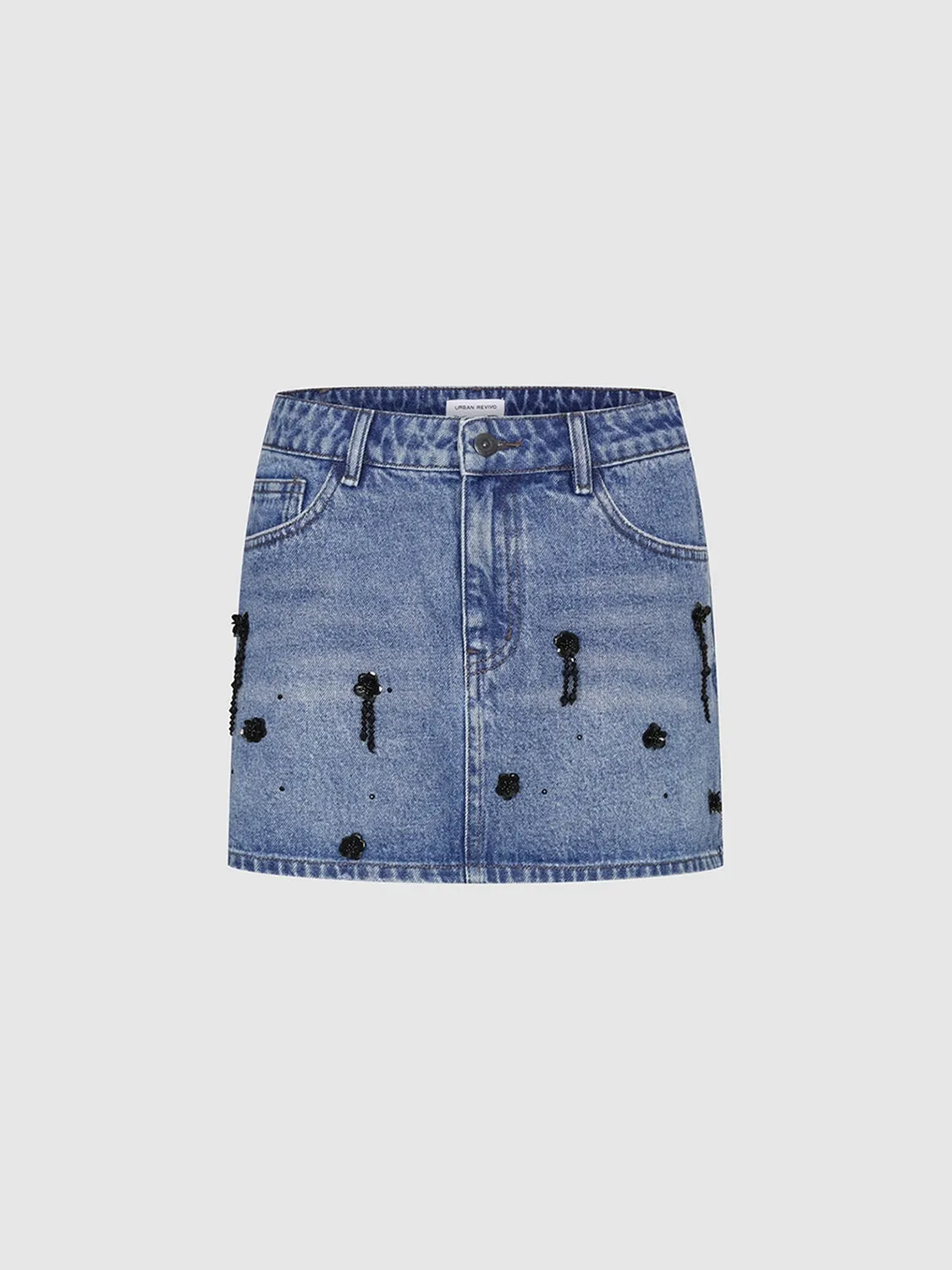 Denim Mini Skirts sold by Urban Revivo