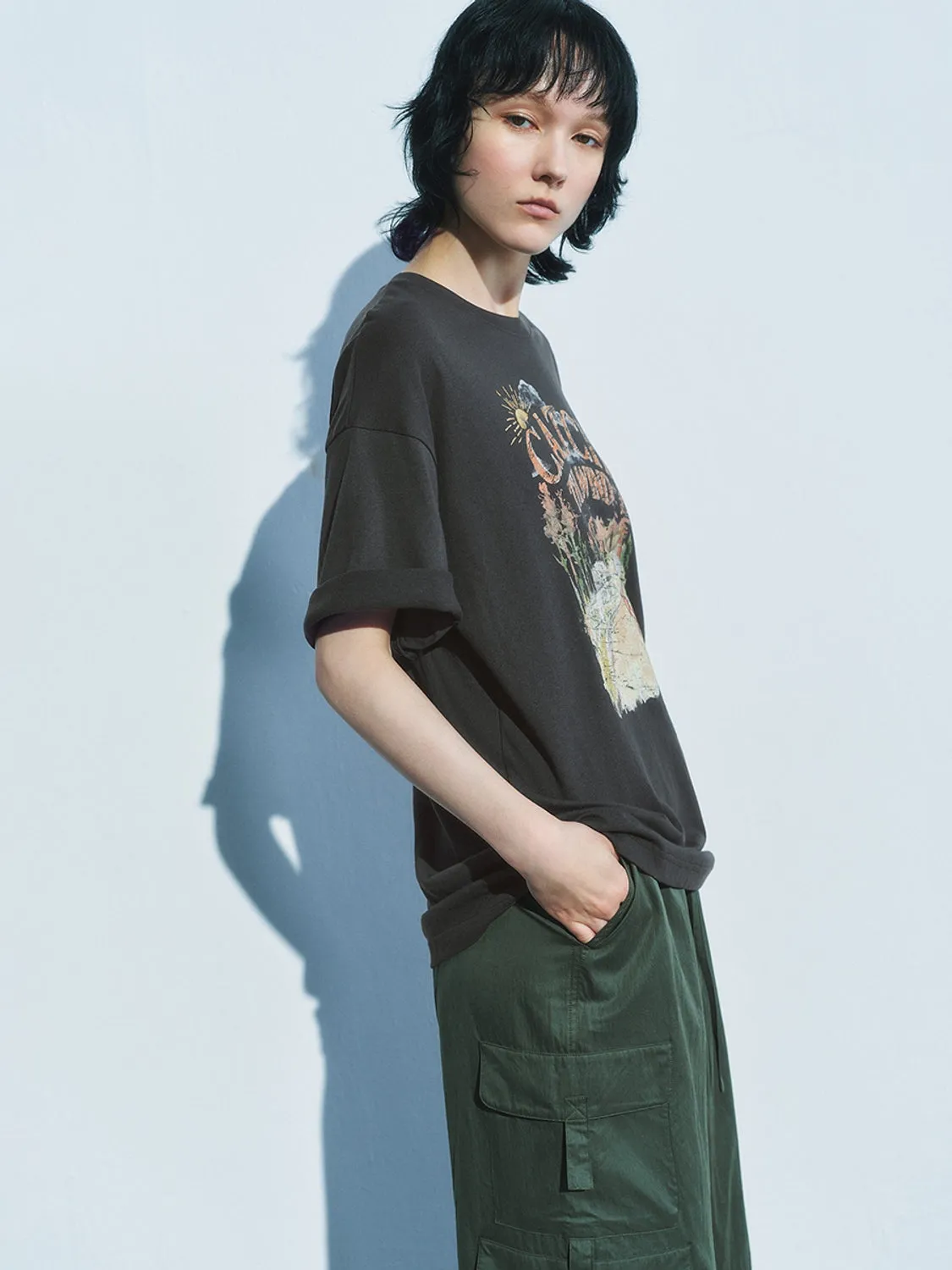 Printed Short Sleeve T-Shirts sold by Urban Revivo product image thumbnail 5