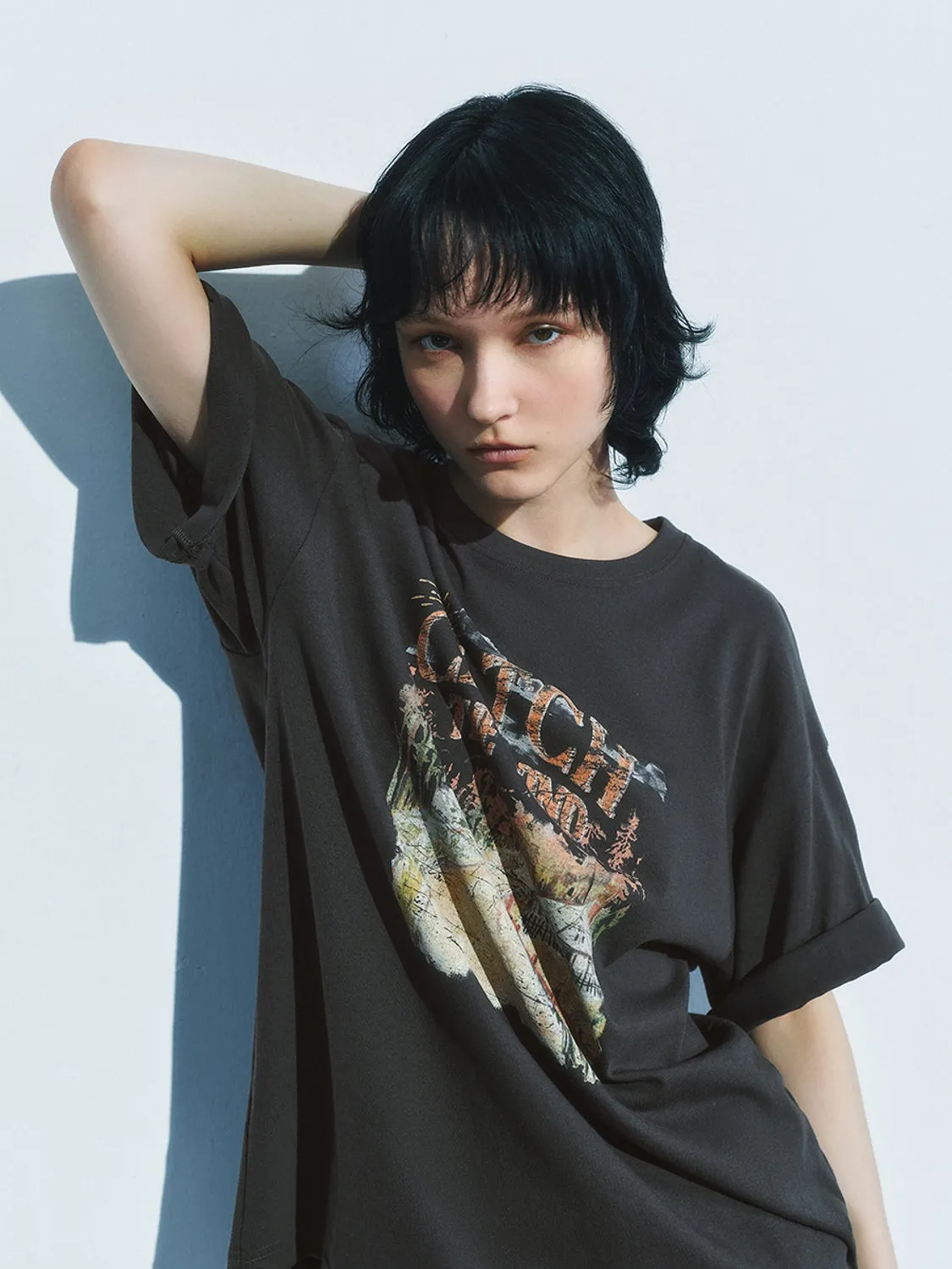 Printed Short Sleeve T-Shirts sold by Urban Revivo product image thumbnail 3