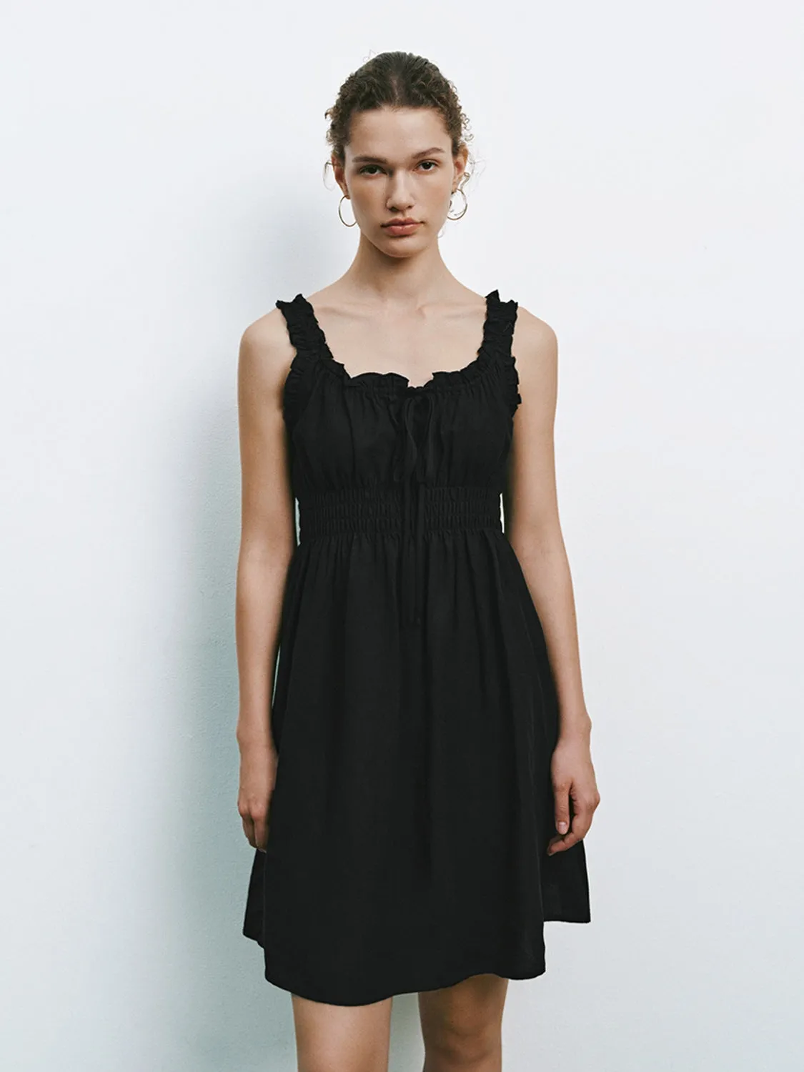 Shirred Ruffle Mini Dresses sold by Urban Revivo