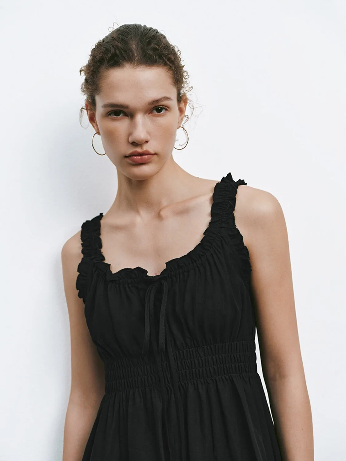 Shirred Ruffle Mini Dresses sold by Urban Revivo product image thumbnail 3