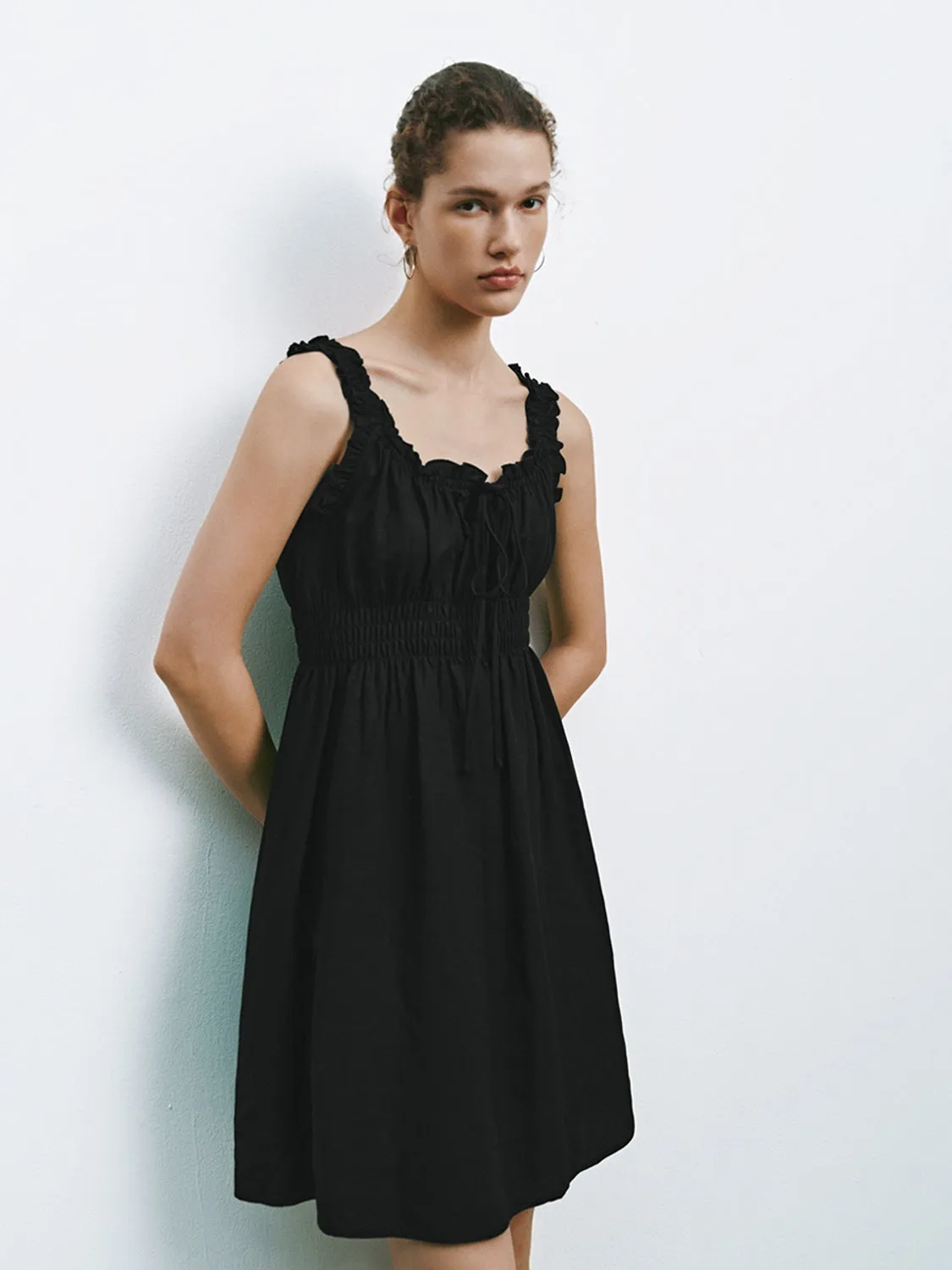 Shirred Ruffle Mini Dresses sold by Urban Revivo product image thumbnail 5