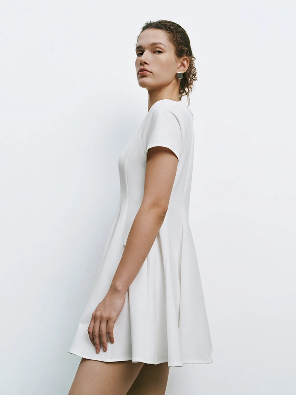 Short Sleeve Skater Dresses sold by Urban Revivo product image thumbnail 5