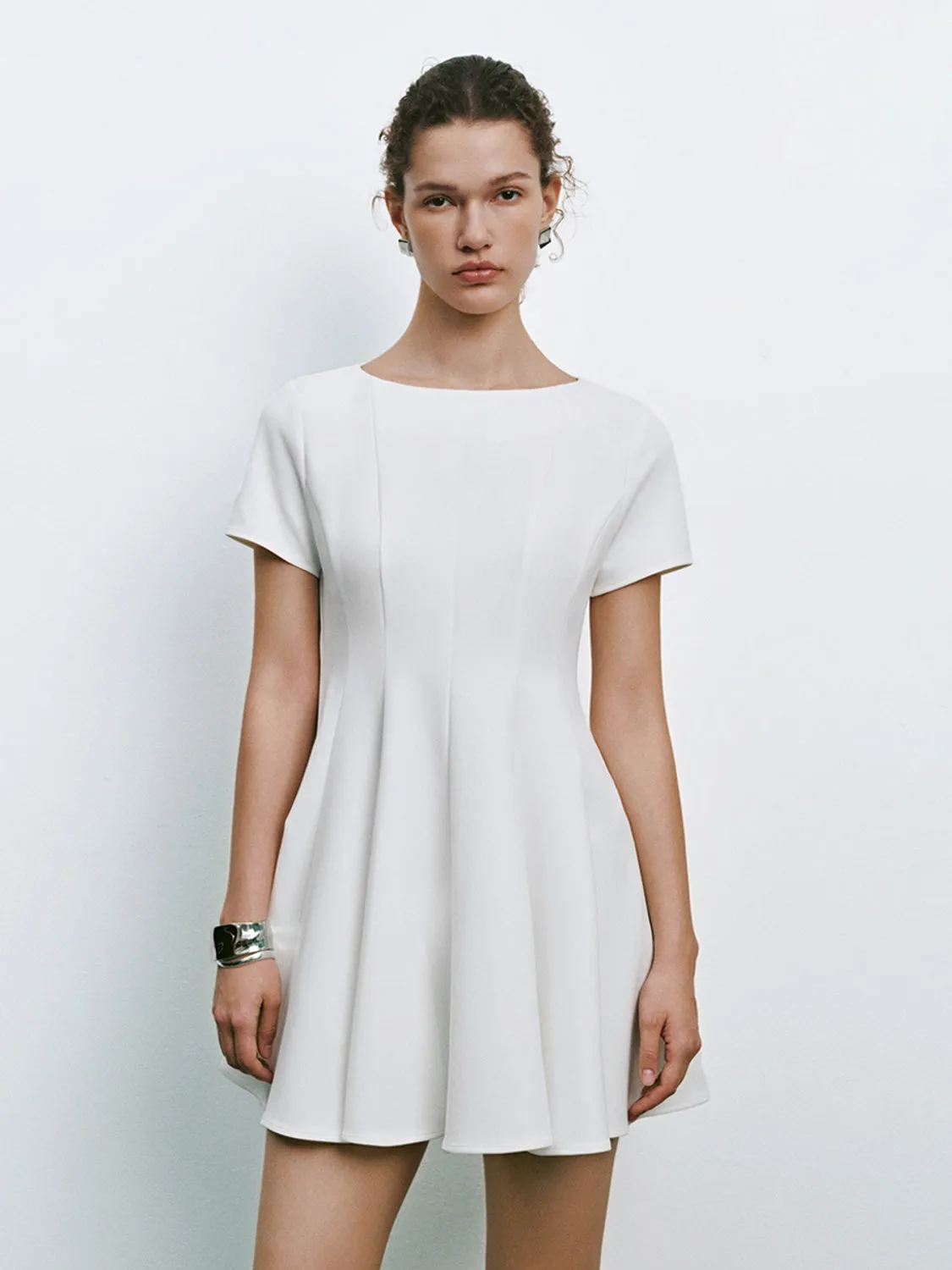 Short Sleeve Skater Dresses sold by Urban Revivo product image thumbnail 4