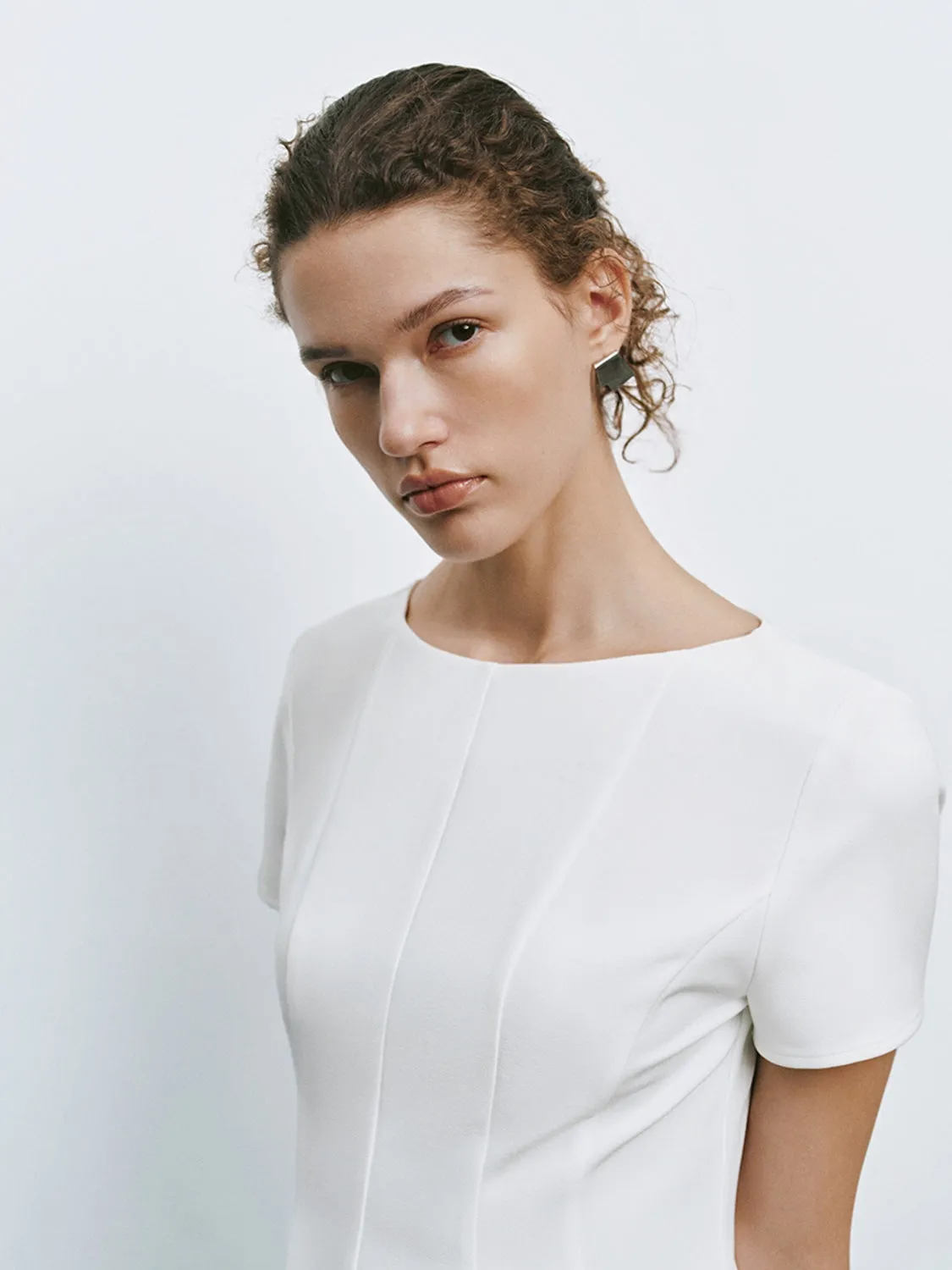 Short Sleeve Skater Dresses sold by Urban Revivo product image thumbnail 3