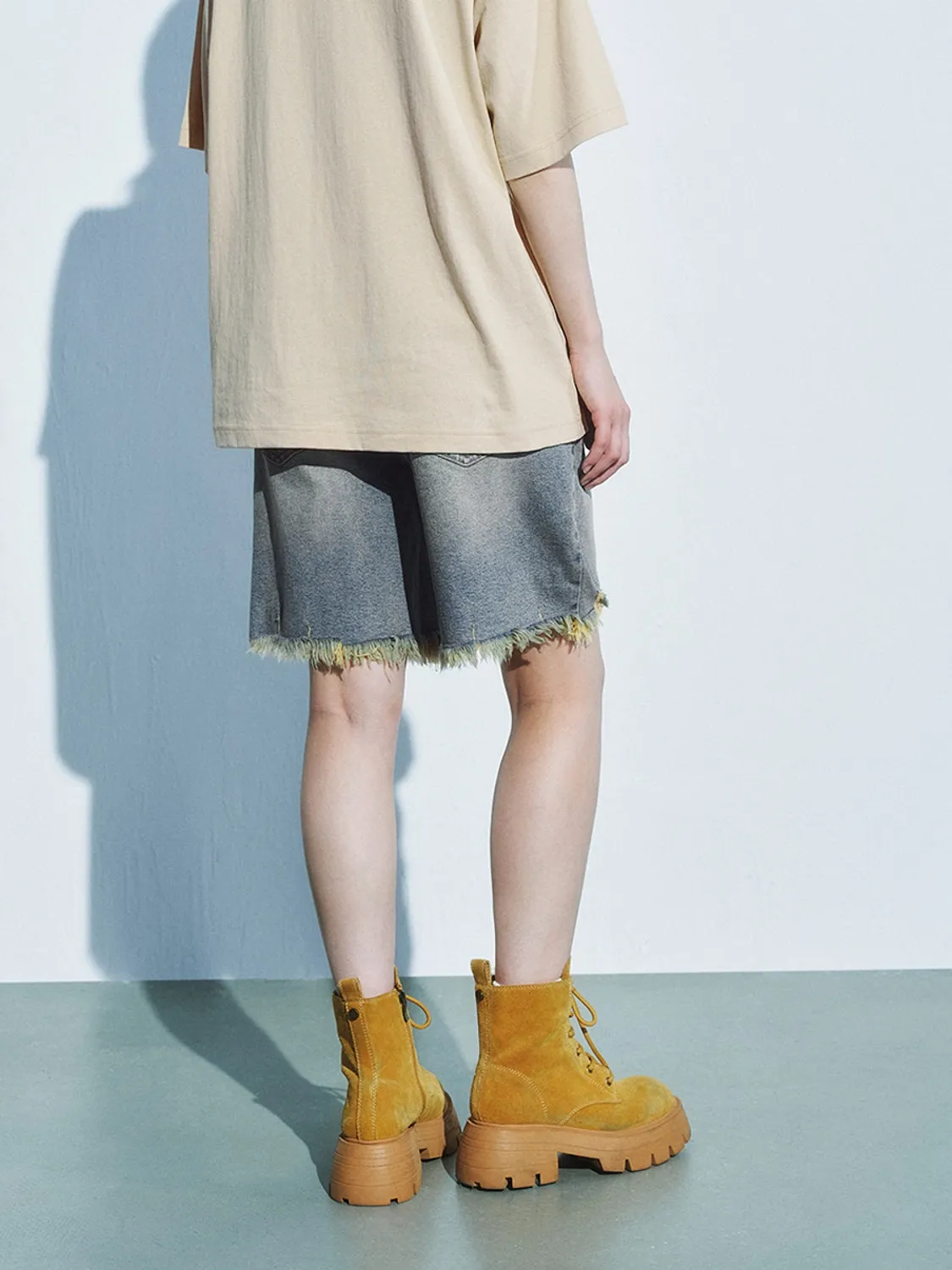 Denim Shorts sold by Urban Revivo product image thumbnail 3