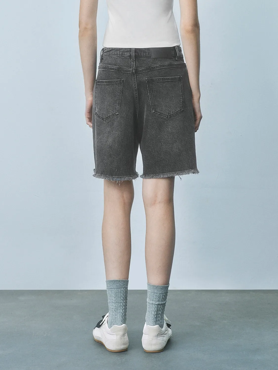 Denim Shorts sold by Urban Revivo product image thumbnail 3