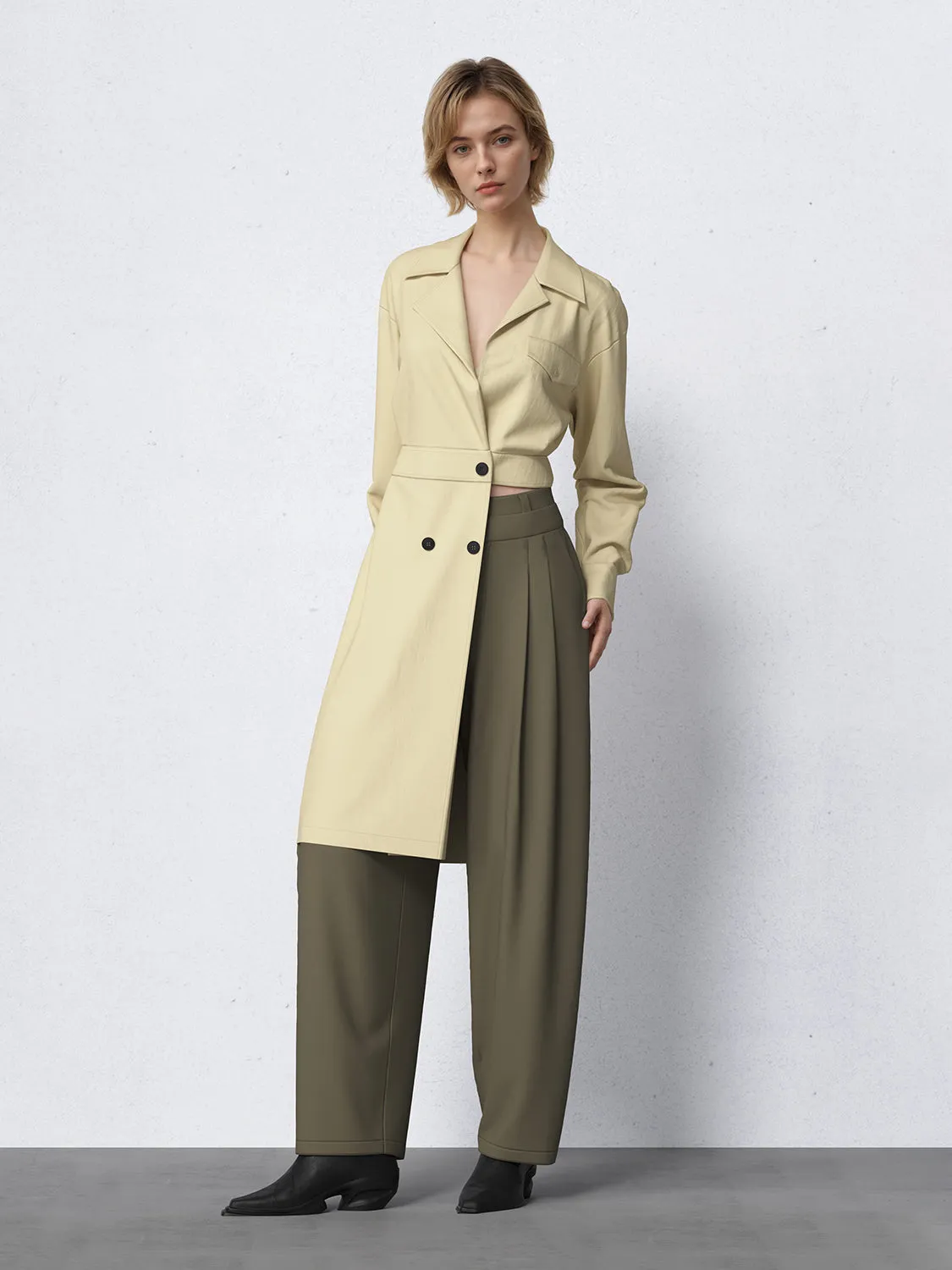 Asymmetric Tailored Statement Coats sold by Urban Revivo