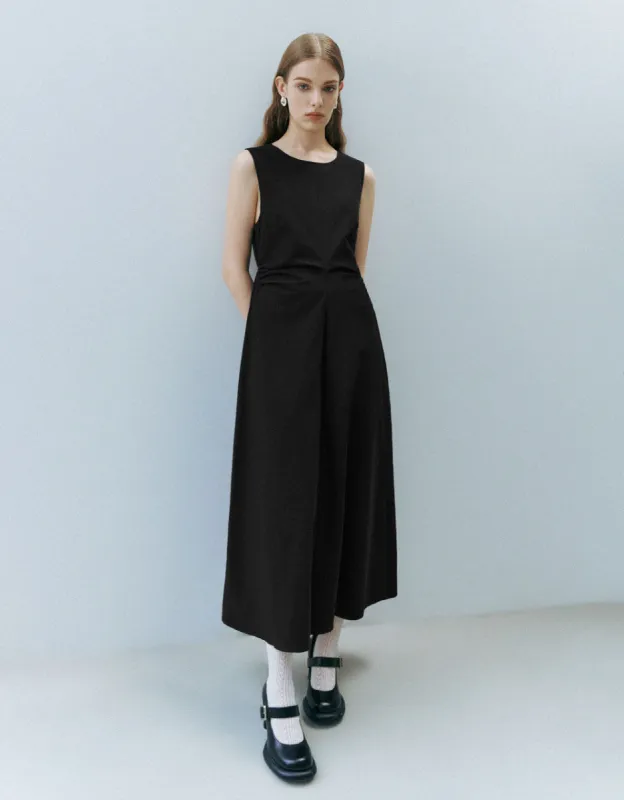 Sleeveless Crew Neck A-Line Dress sold by Urban Revivo